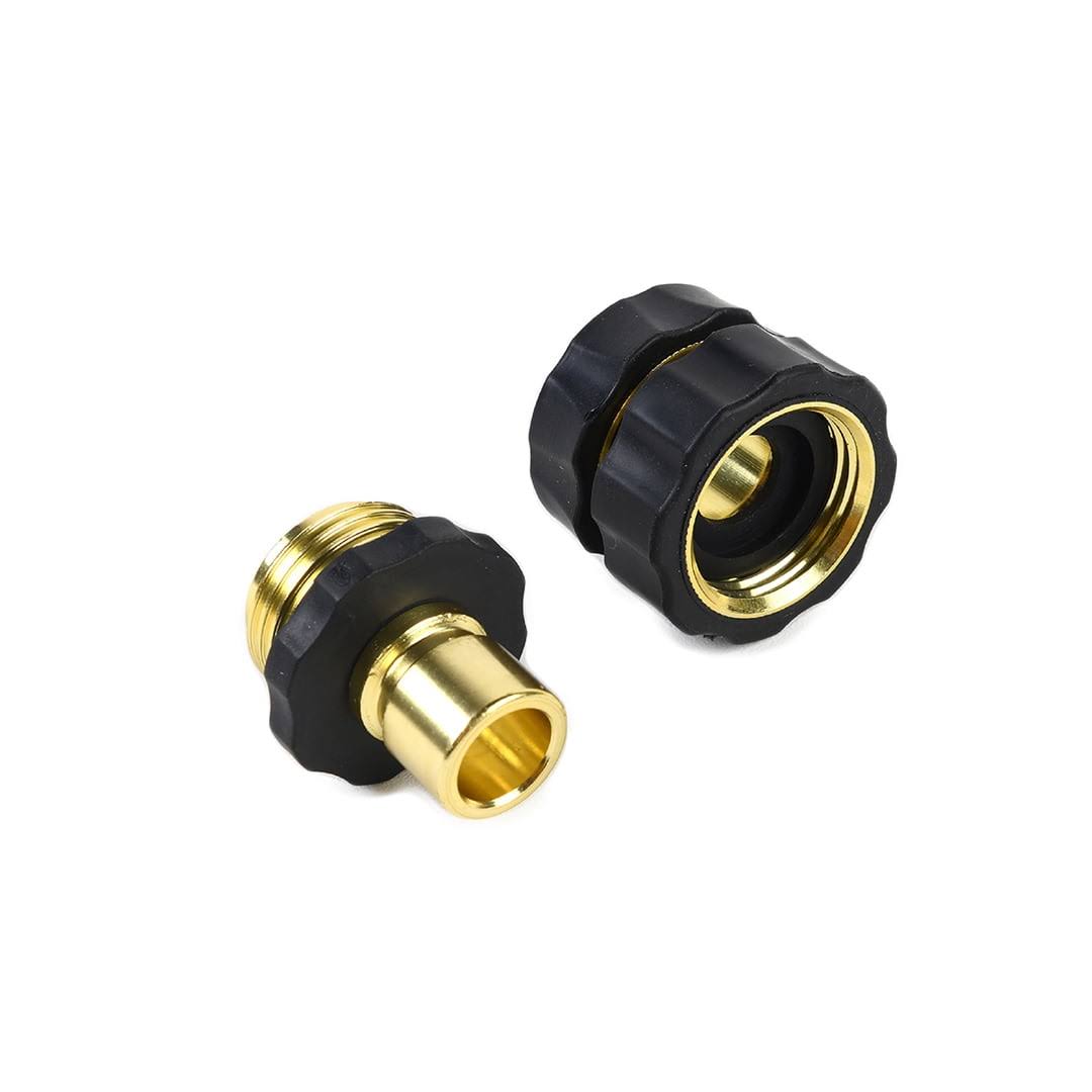 Expert Gardener Black Heavy-Duty Metal Hose Quick Connector Set