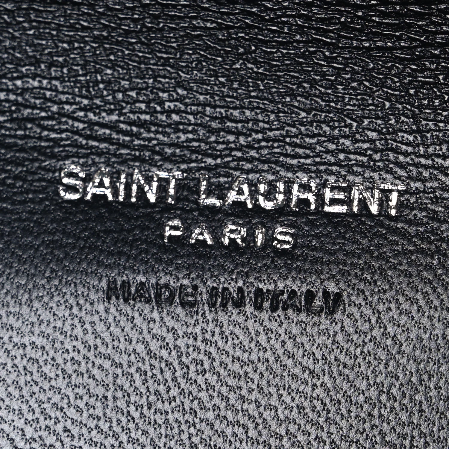 Lambskin Matelasse Chevron Monogram Cassandre Flap Pouch Navy