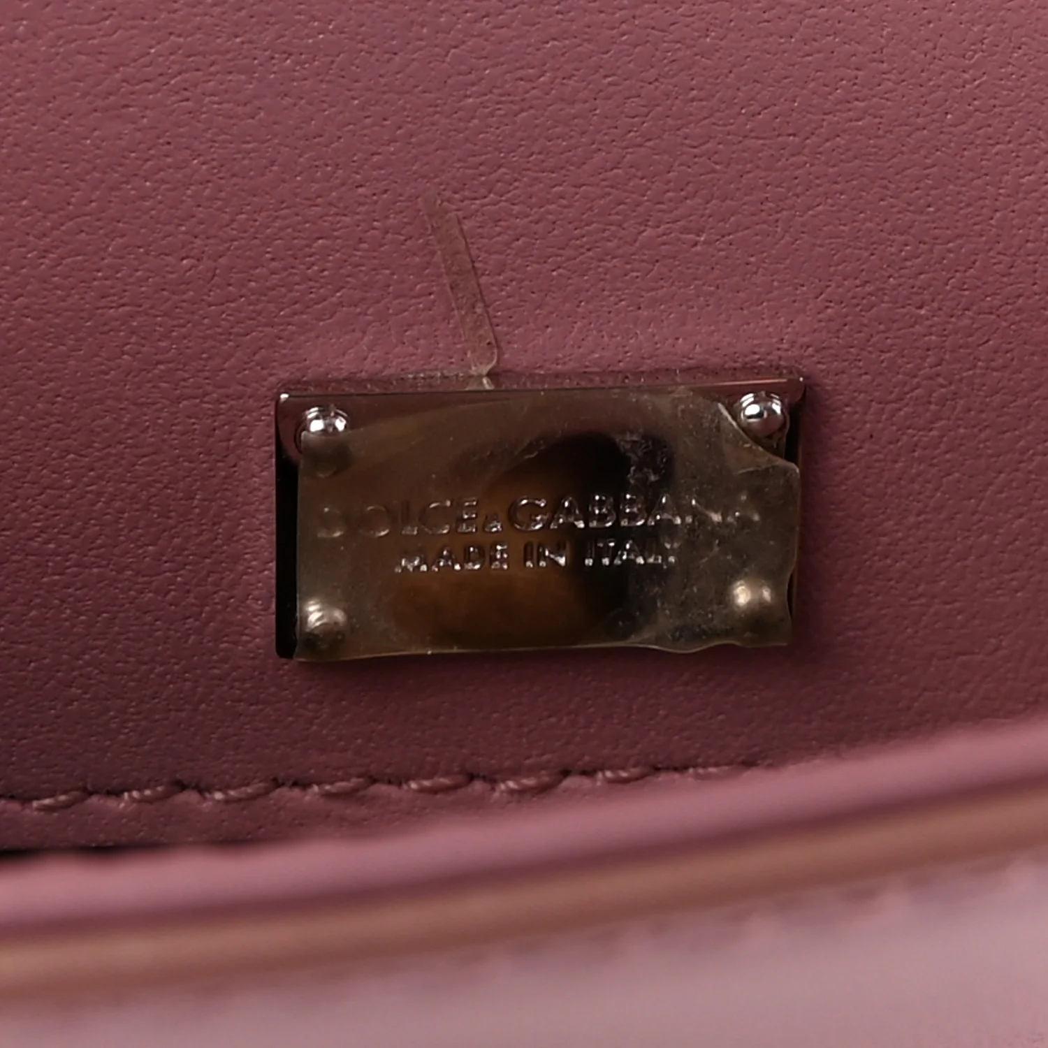 Calfskin Lucia Small Satchel Purple