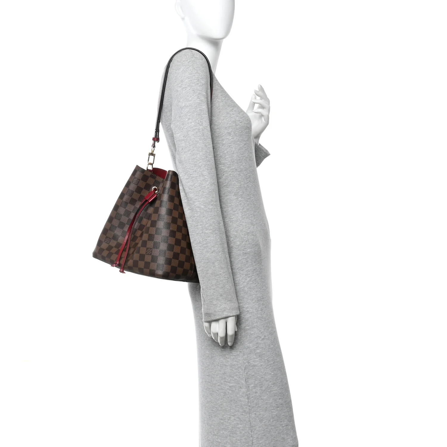 Damier Ebene Neonoe MM Cherry Berry