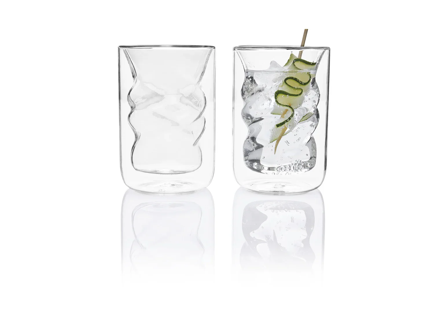 ERNESTO Lot de 2 verres  double paroi