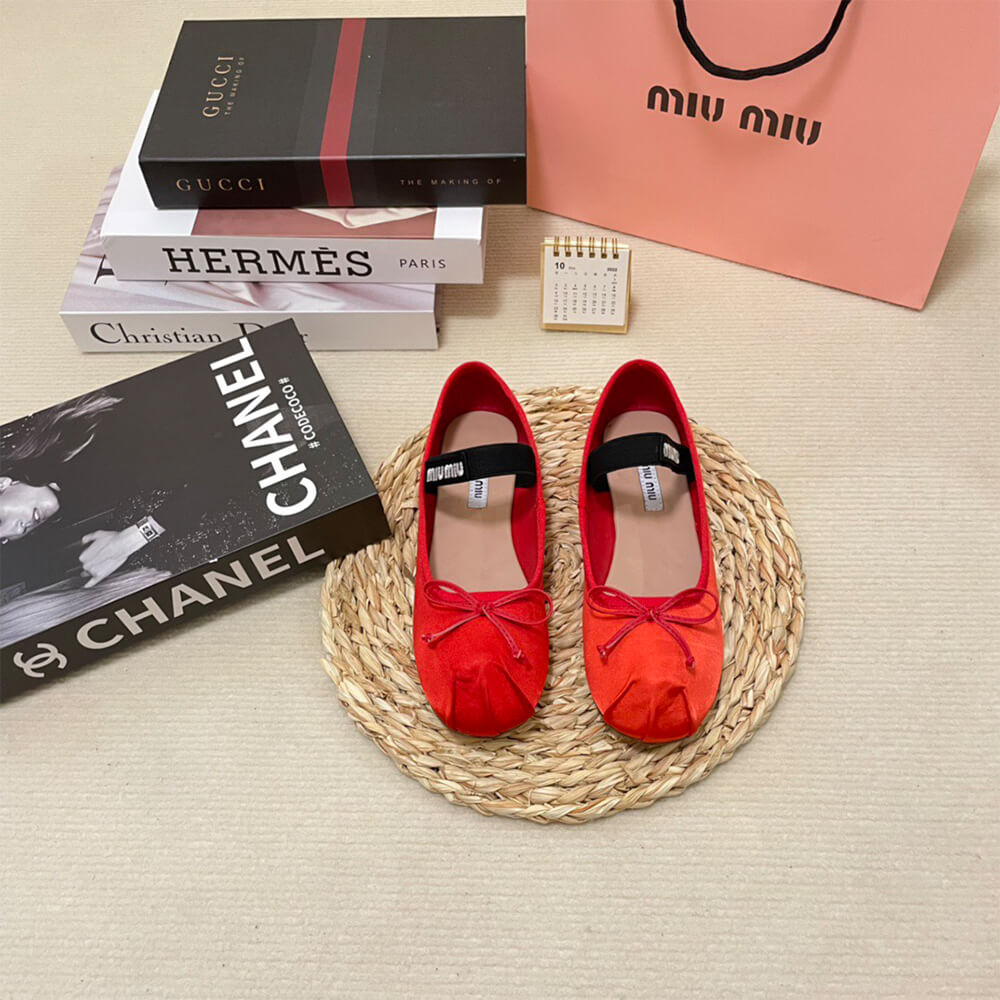 MiuMiu Satin ballerinas