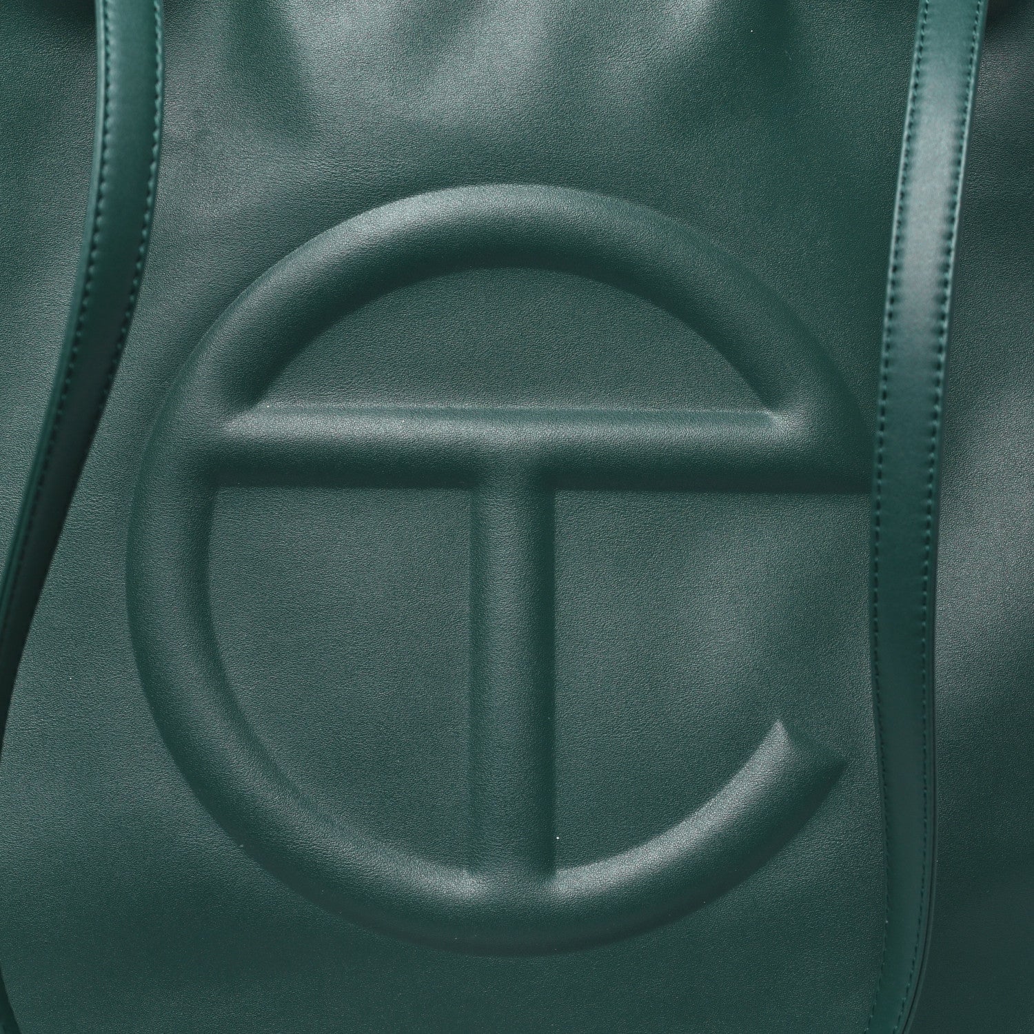 Vegan Leather Large Shopping Bag Dark Olive
