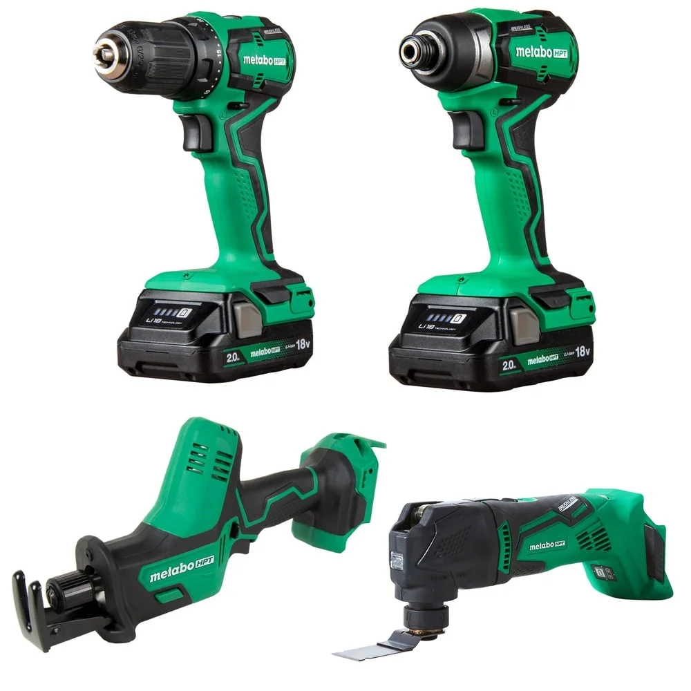 KC18DDX4SM 18V MultiVolt Brushless Lithium-Ion Cordless 4-Tool Sub-Compact Combo Kit with 2 Batteries (2 Ah) - Image 2