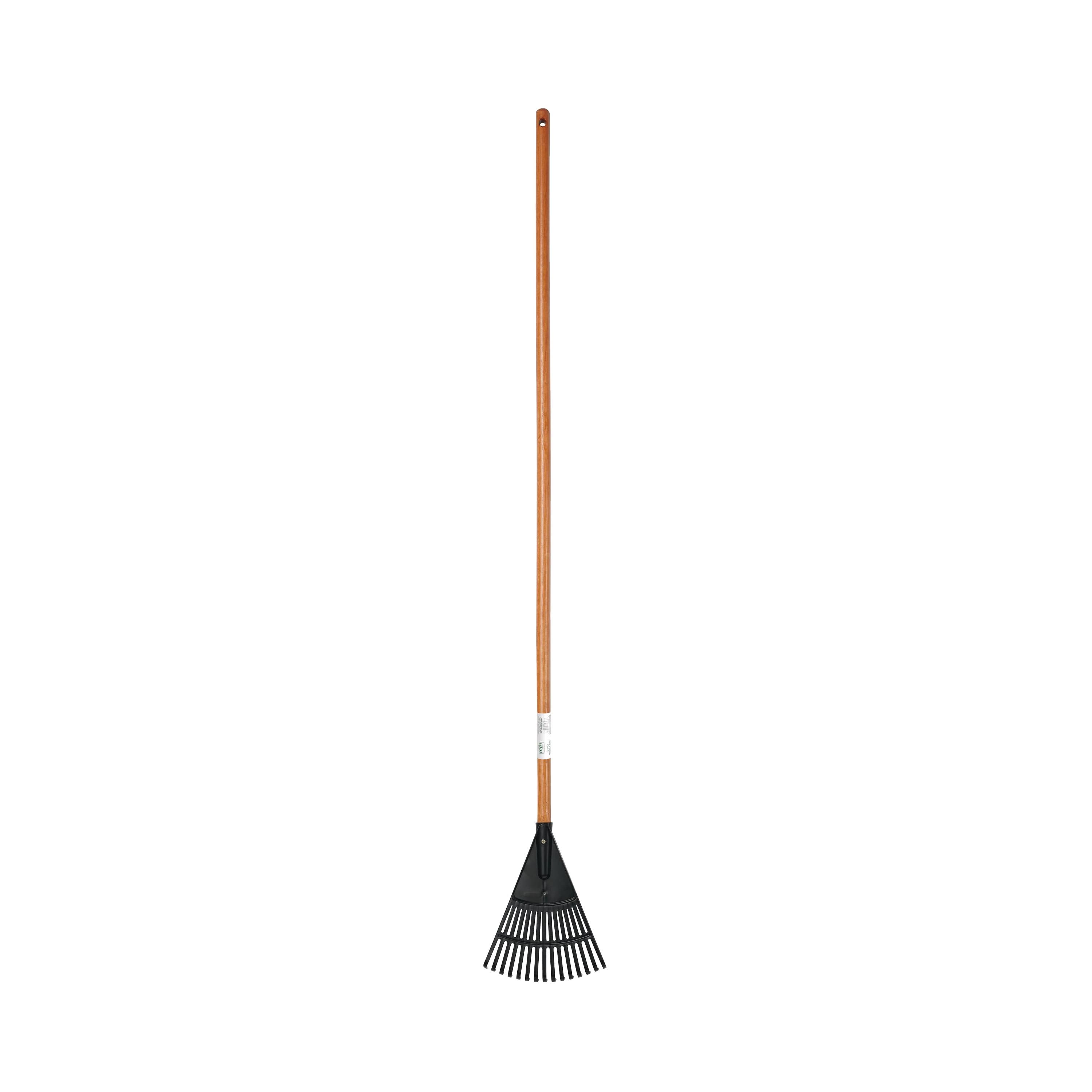 Expert Gardener 8-Inch Wood & Poly Shrub Leaf Rake, Size: 55 inch x 8 inch, Brown