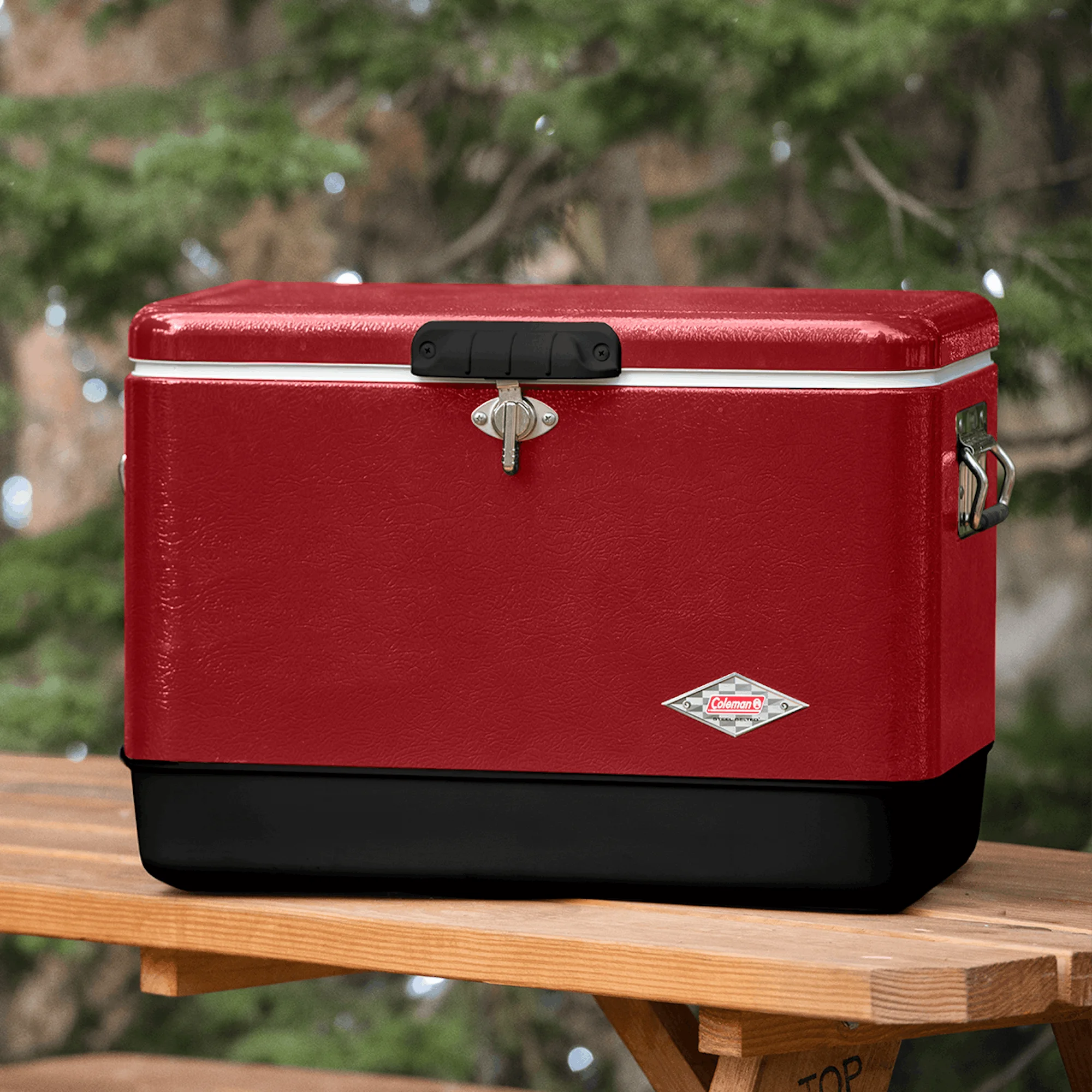 Vintage 54-Quart Steel Belted? Cooler(Red) - Image 8