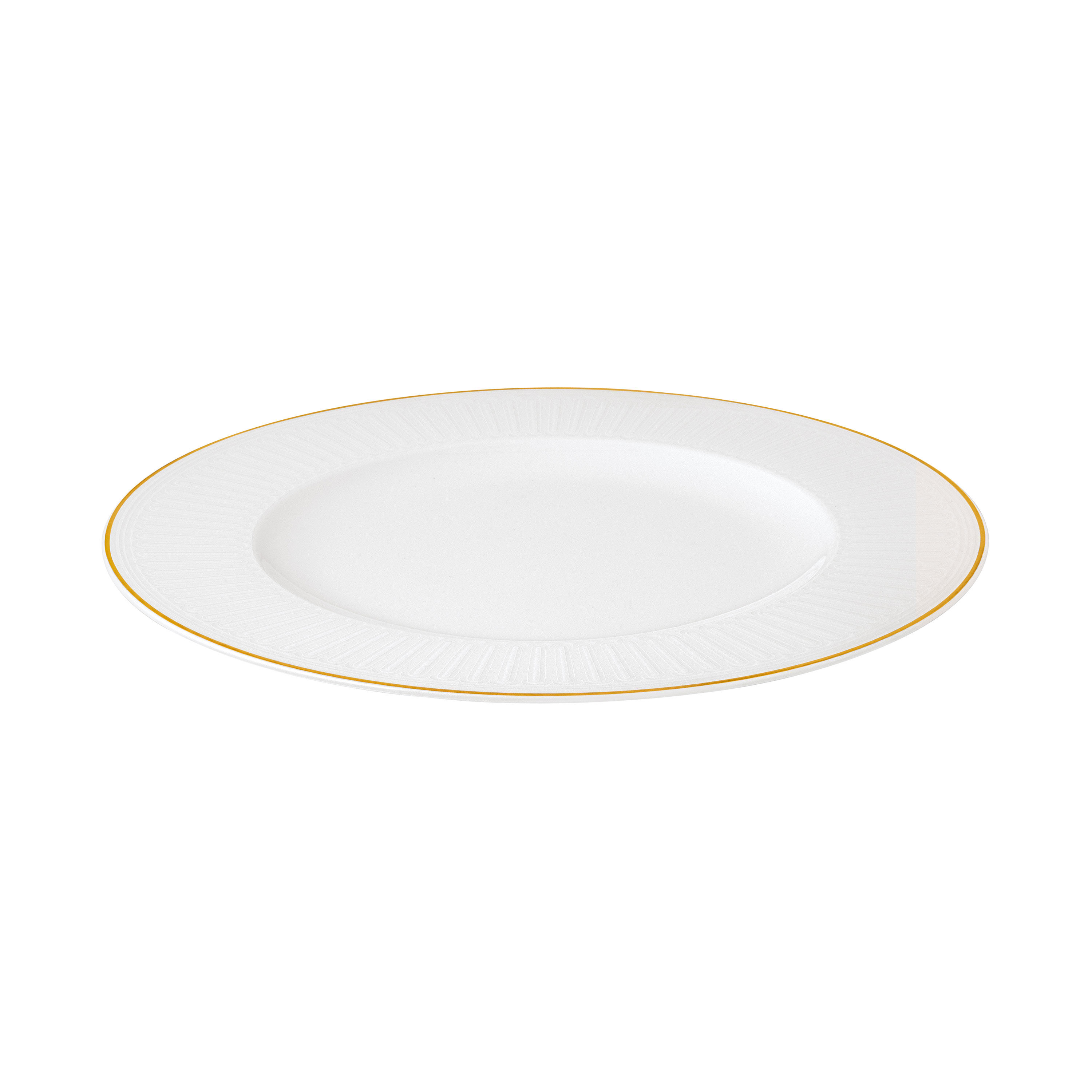 Chateau Septfontaines Serving/ Under Plate - White, 11.5'', Premium Bone Porcelain