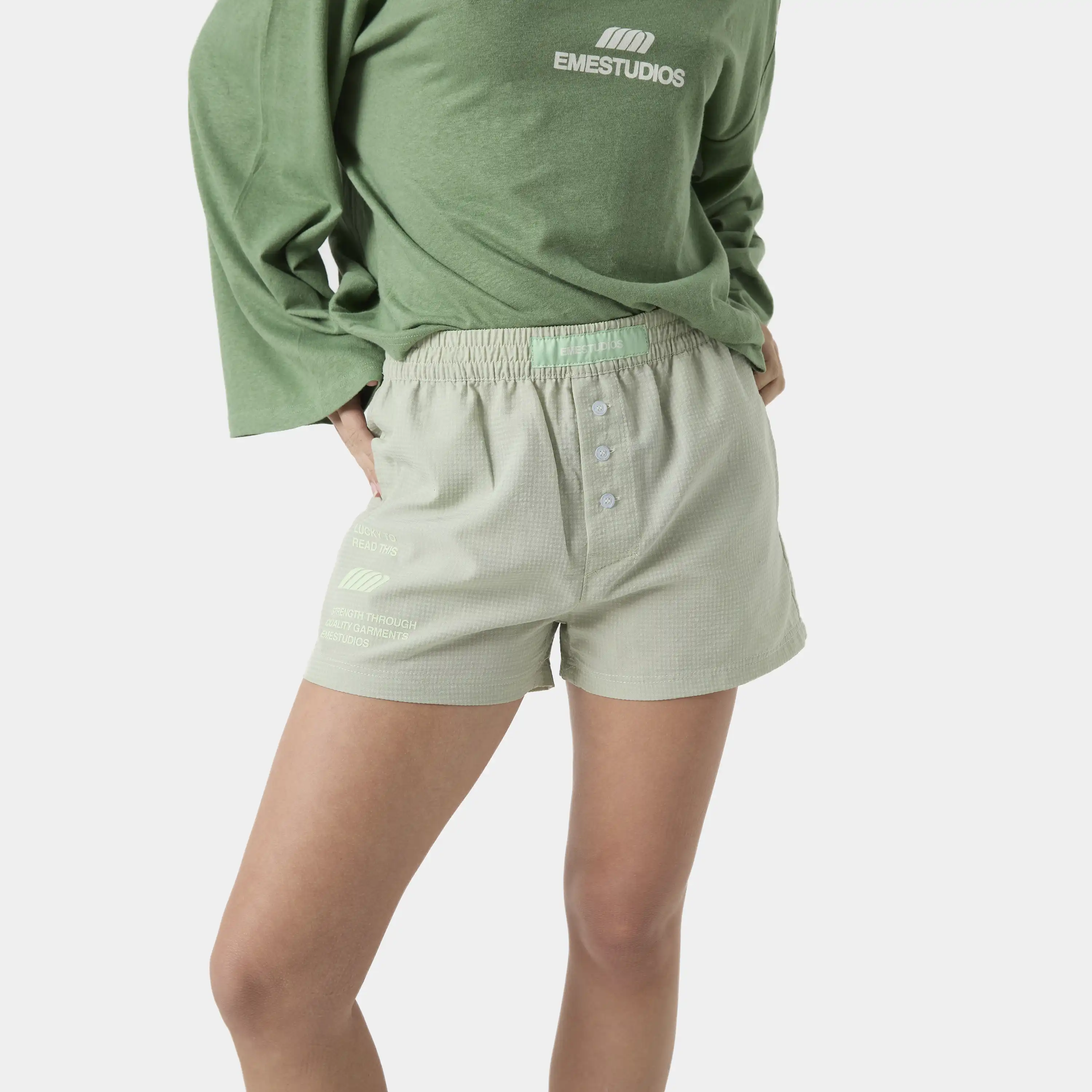Lucky Eucalyptus Squared Boxers