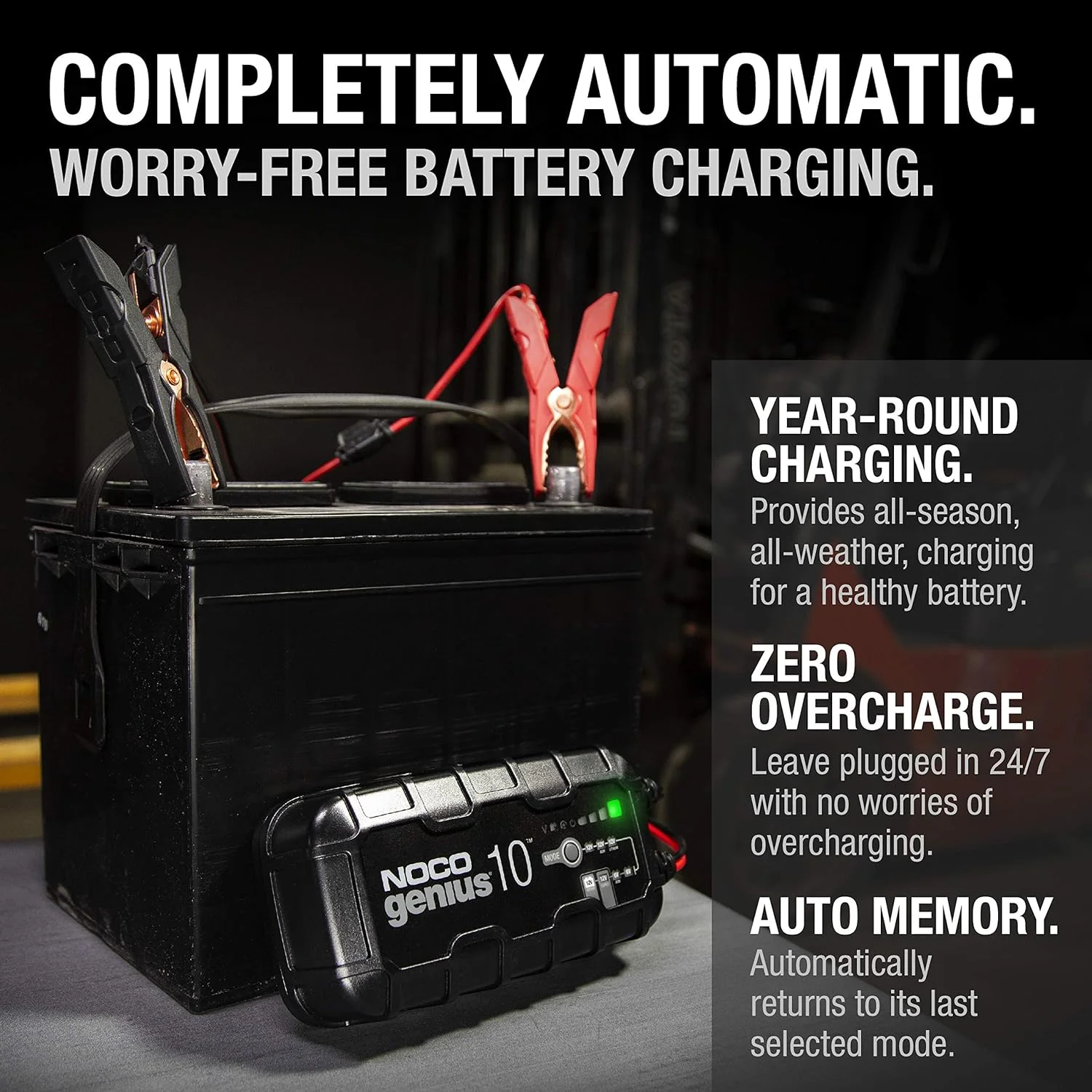 GENIUS10: 10A 6V/12V Smart Battery Charger, Maintainer and Desulfator - Image 7