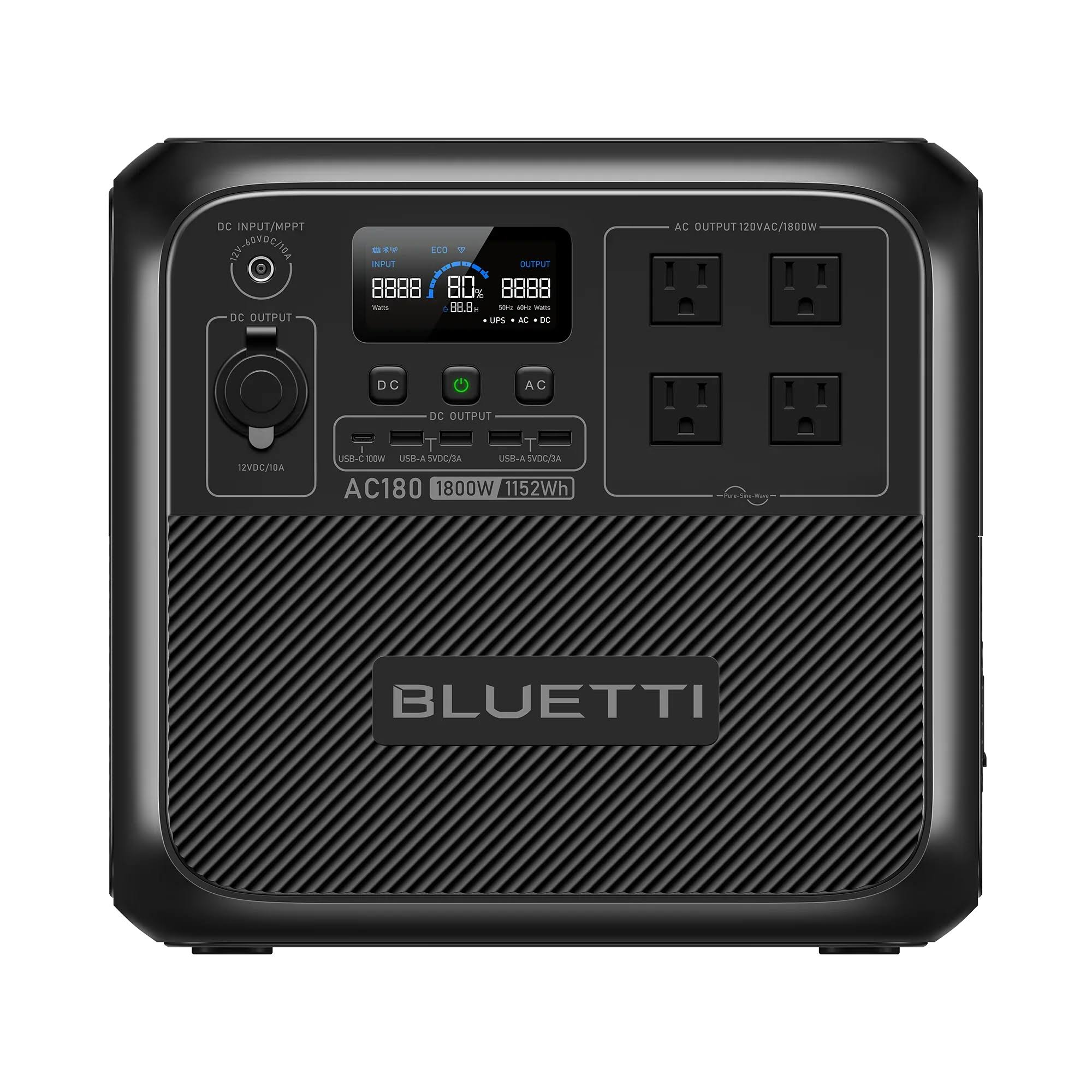 BLUETTI AC180 Solar Portable Power Station | 1.800W 1.152Wh-Instock