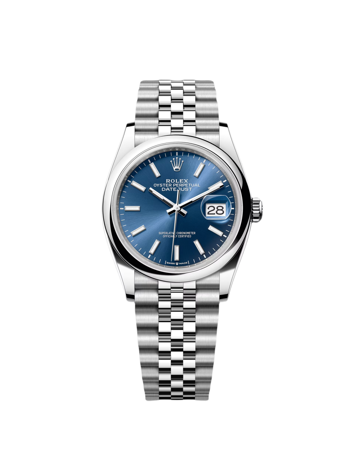 【Super Clone】RLX  Datejust 36mm 126200 Stainless Steel Blue Dial Oyster Watch