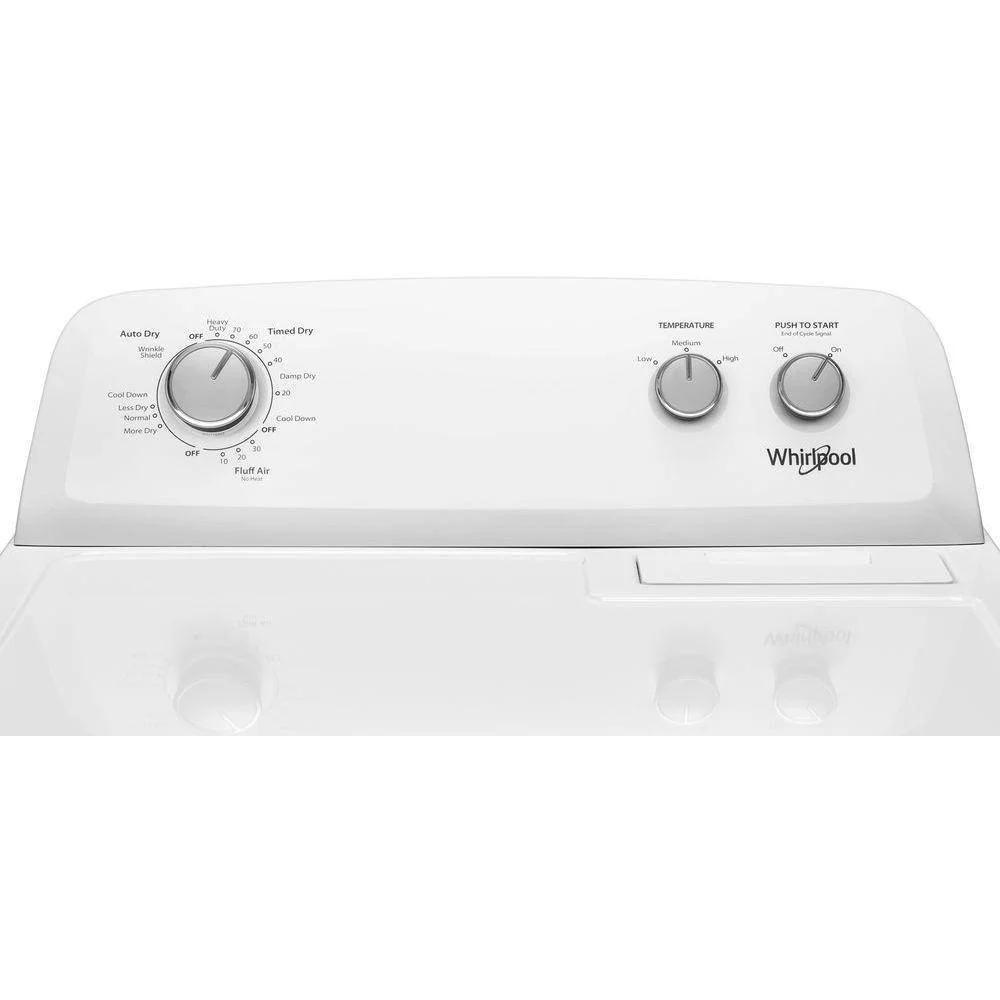 7.0 cu. ft. Electric Dryer. AutoDryTM System. Wrinkle ShieldTM. White