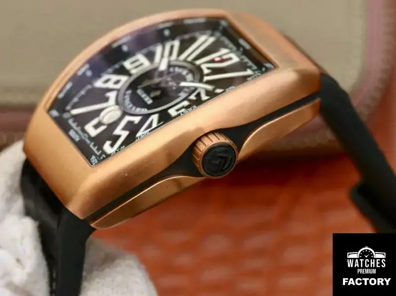 Franck Muller Vanguard V45-02 18K Rose Gold Black Dial