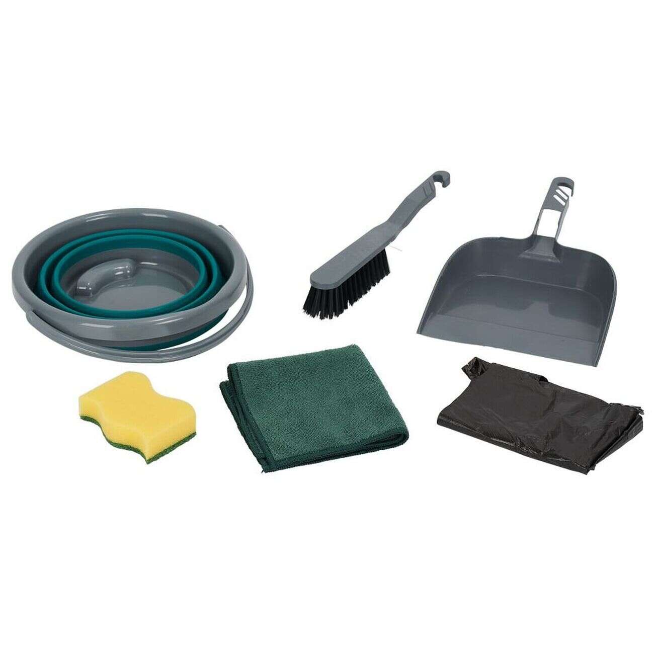 Kit ménage camping 6 accessoires