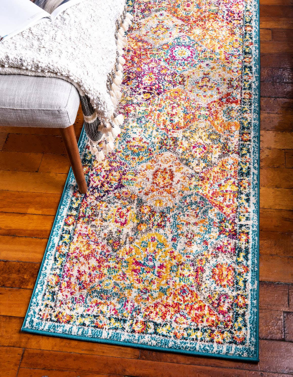 Unique Loom Penrose Blake 6' Runner Rug Multi
