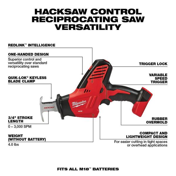 M18 18V Lithium Ion Cordless Combo Kit (8 Tool) with SHOCKWAVE Bit Set (50 Piece) Image 9