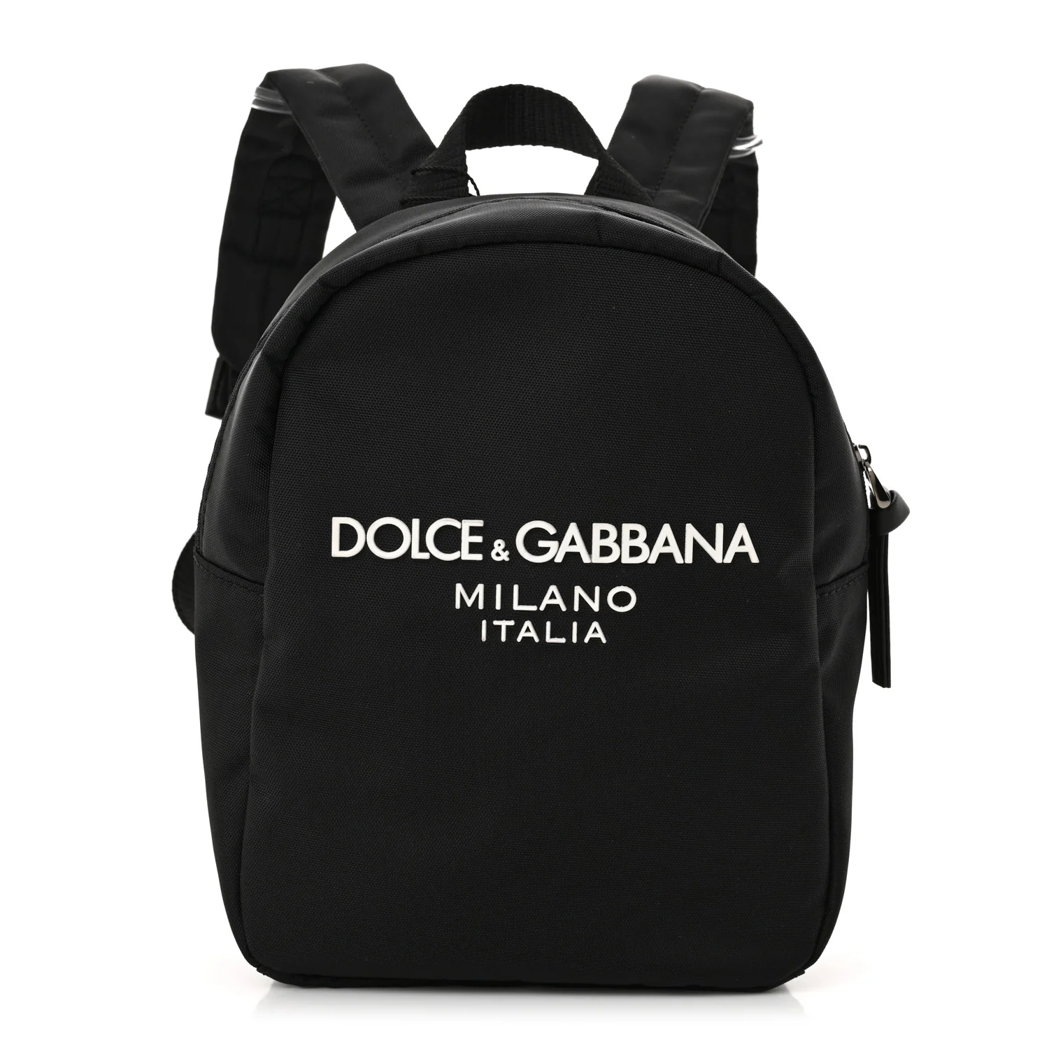 Nylon Logo Childrens Backpack Black