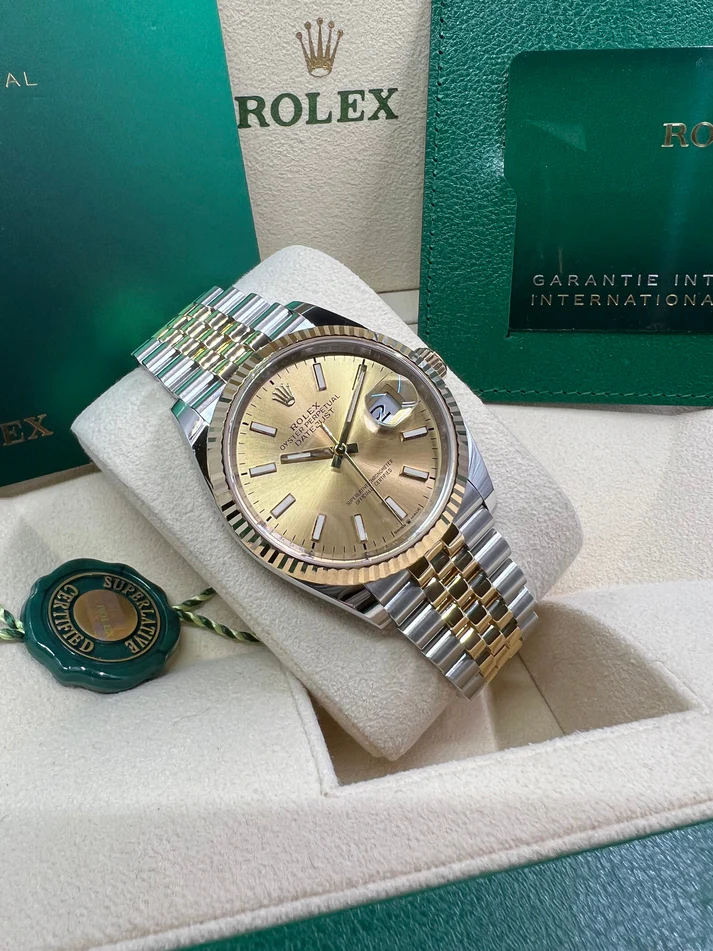 [Super Clone]RLX  Datejust 36mm 126233-0015 Champagne 36mm Dial Jubilee Bracelet Watch