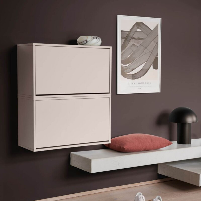 Skoboks 70x30x40 cm Silver Cloud Grey