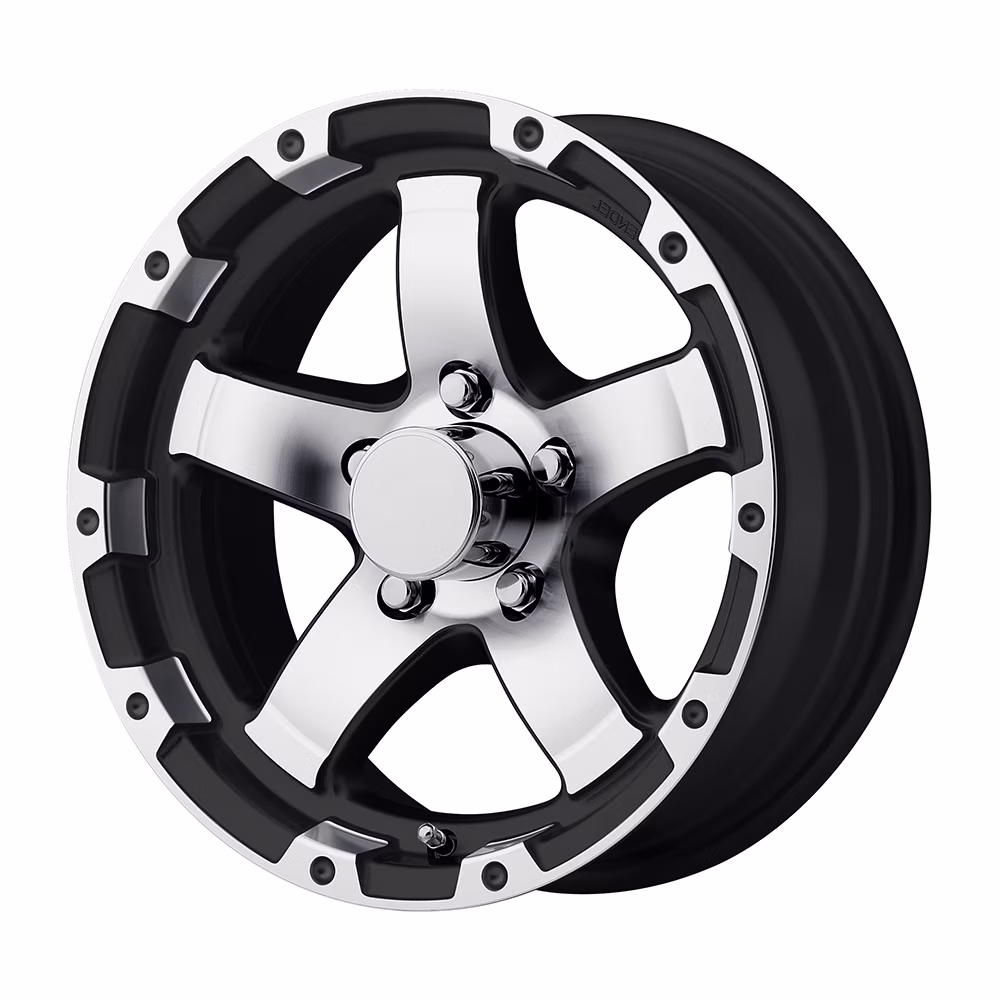 14X5.5 5-Lug on 4.5" Aluminum T08 Trailer Wheel T08-45545BMLS