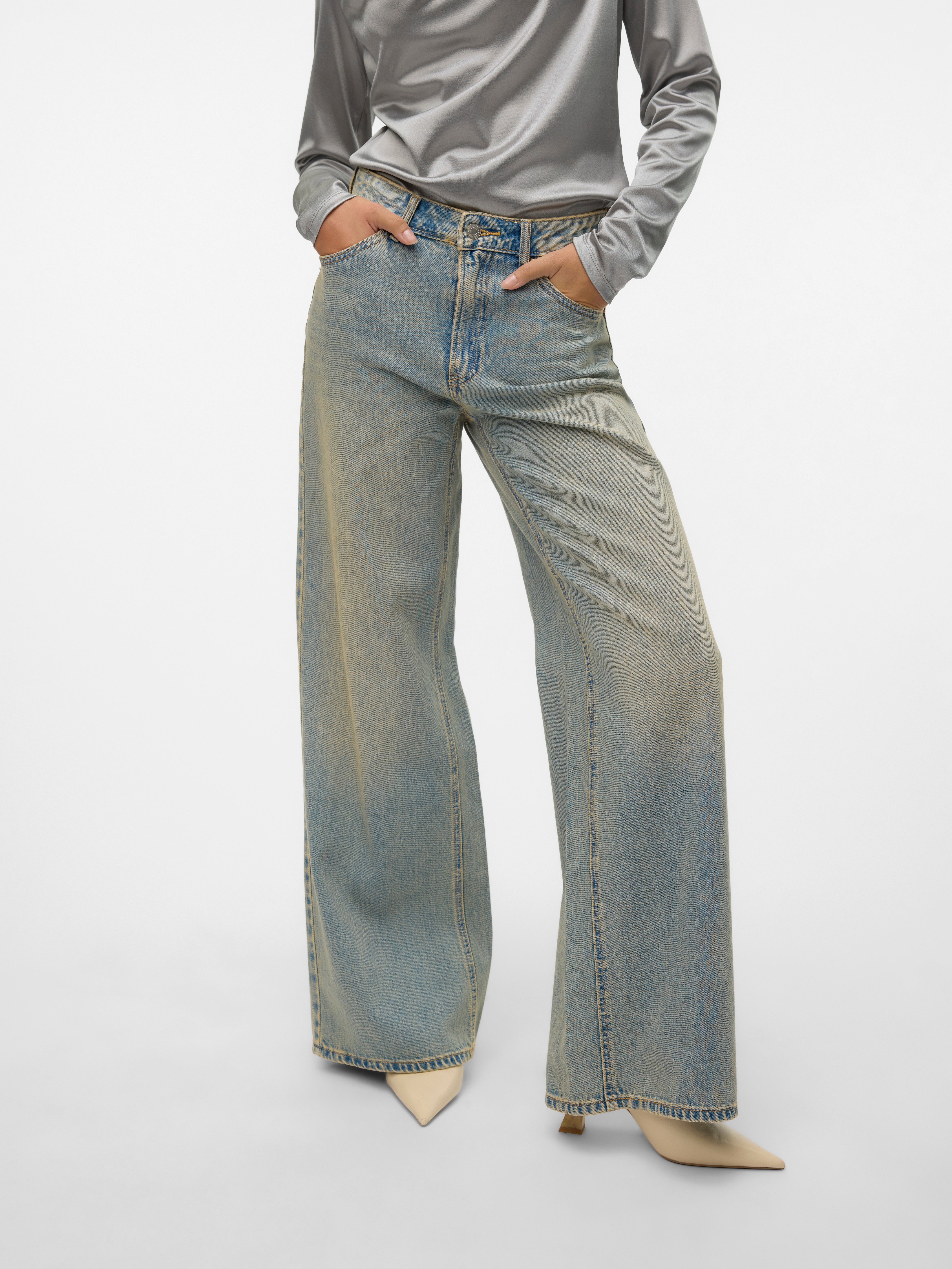 VERO MODA® VMREMY Mid rise Wide Leg Fit Jeans
