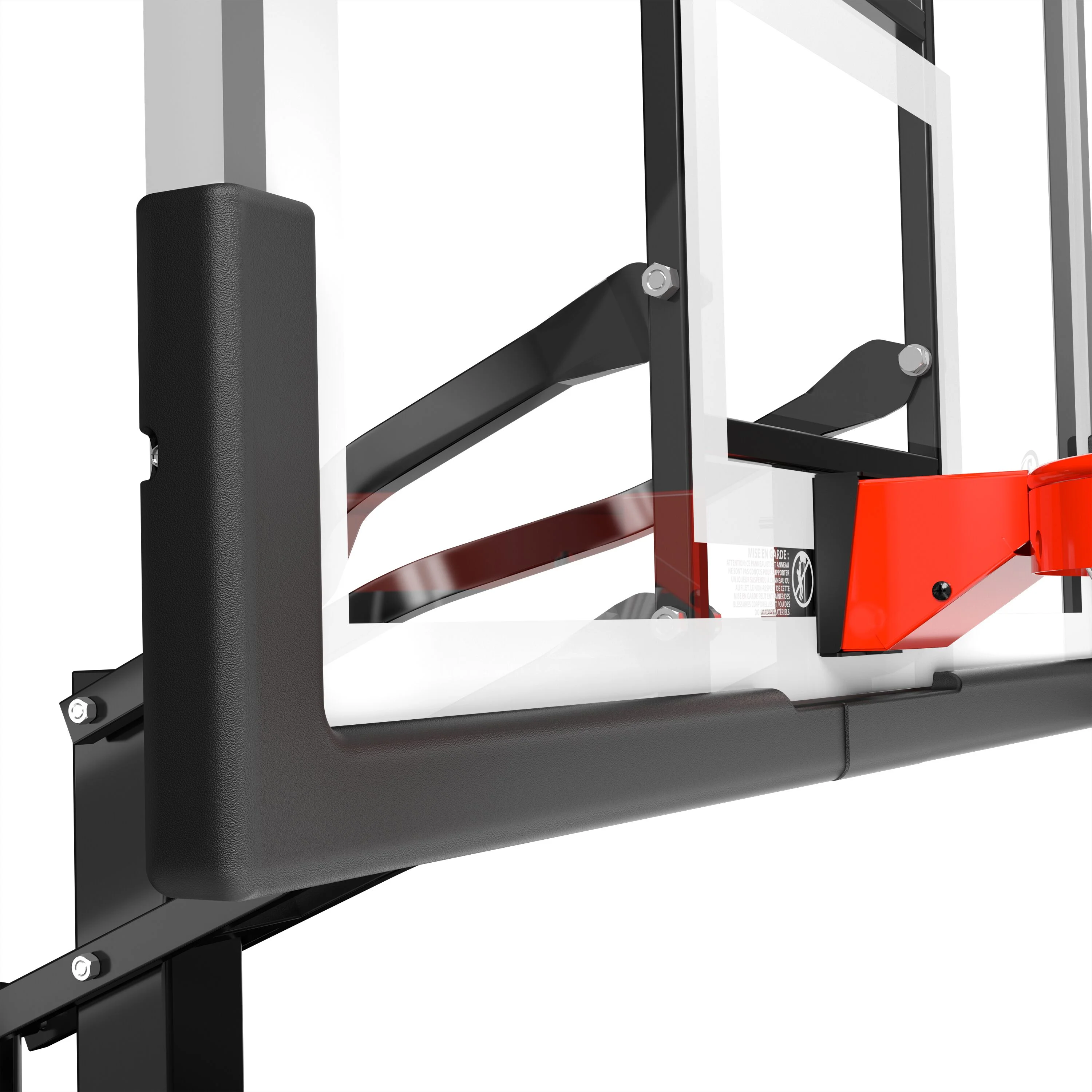 Ultimate Hybrid® 54 In., Glass Portable Basketball Hoop System - Image 6