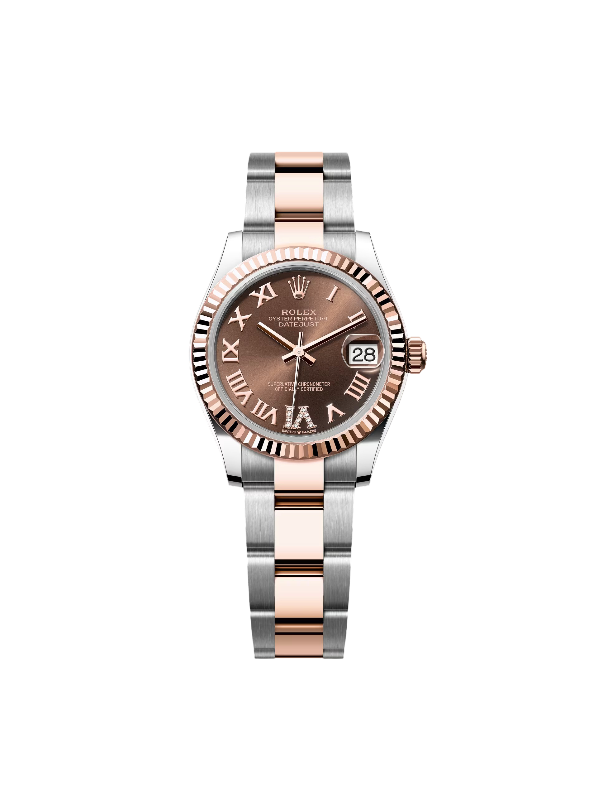 【Super Clone】RLX Datejust m278271-0003/0004 Chocolate 31mm Dial Oyster Bracelet Watch