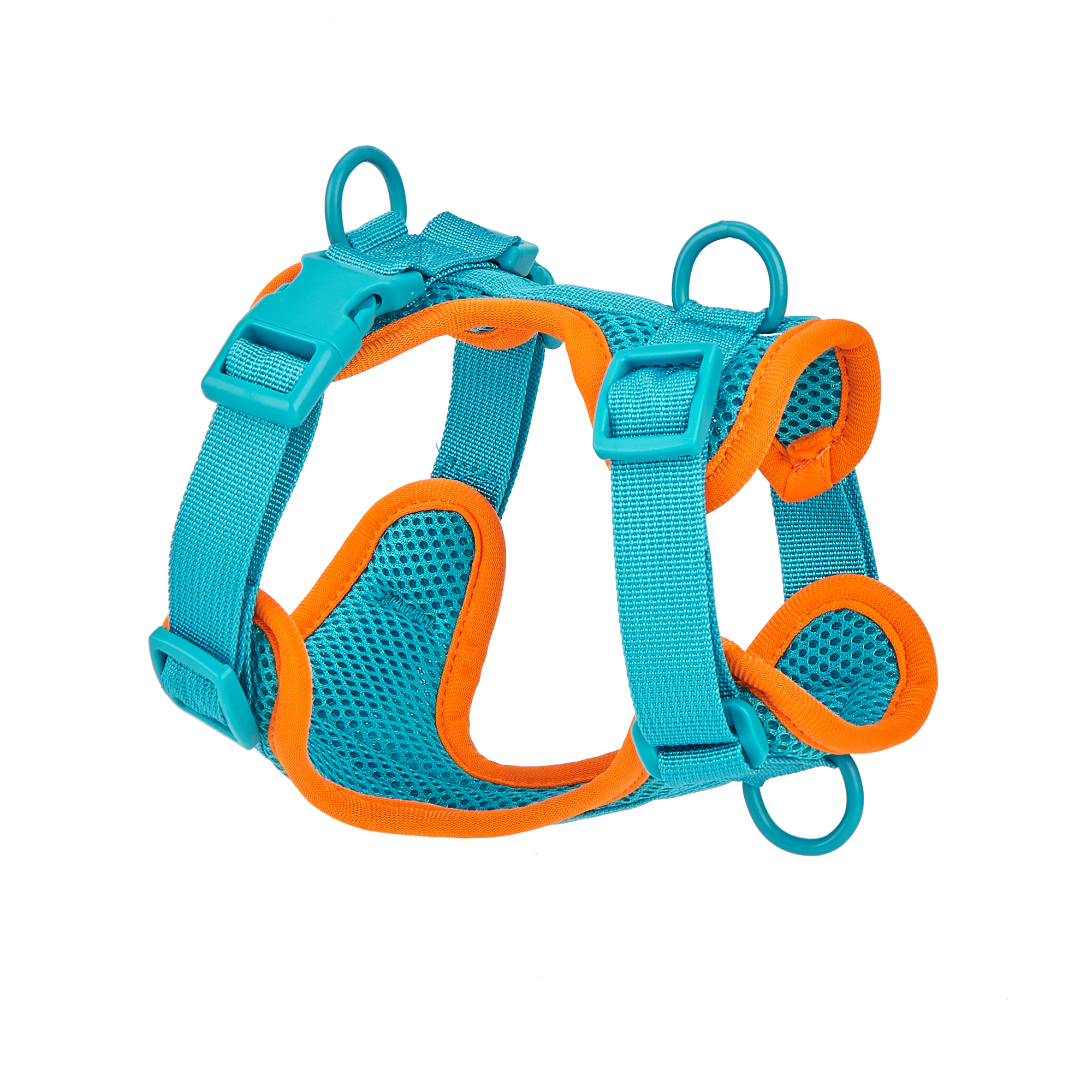 Adjustable Pet Harness Vest Multi-Color Comfort Mesh Dog Harness for Small Medium Large Cats Puppies Dogs Polyester