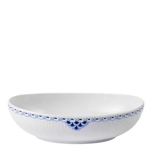 Princess oval skål 75 cl blå/hvit