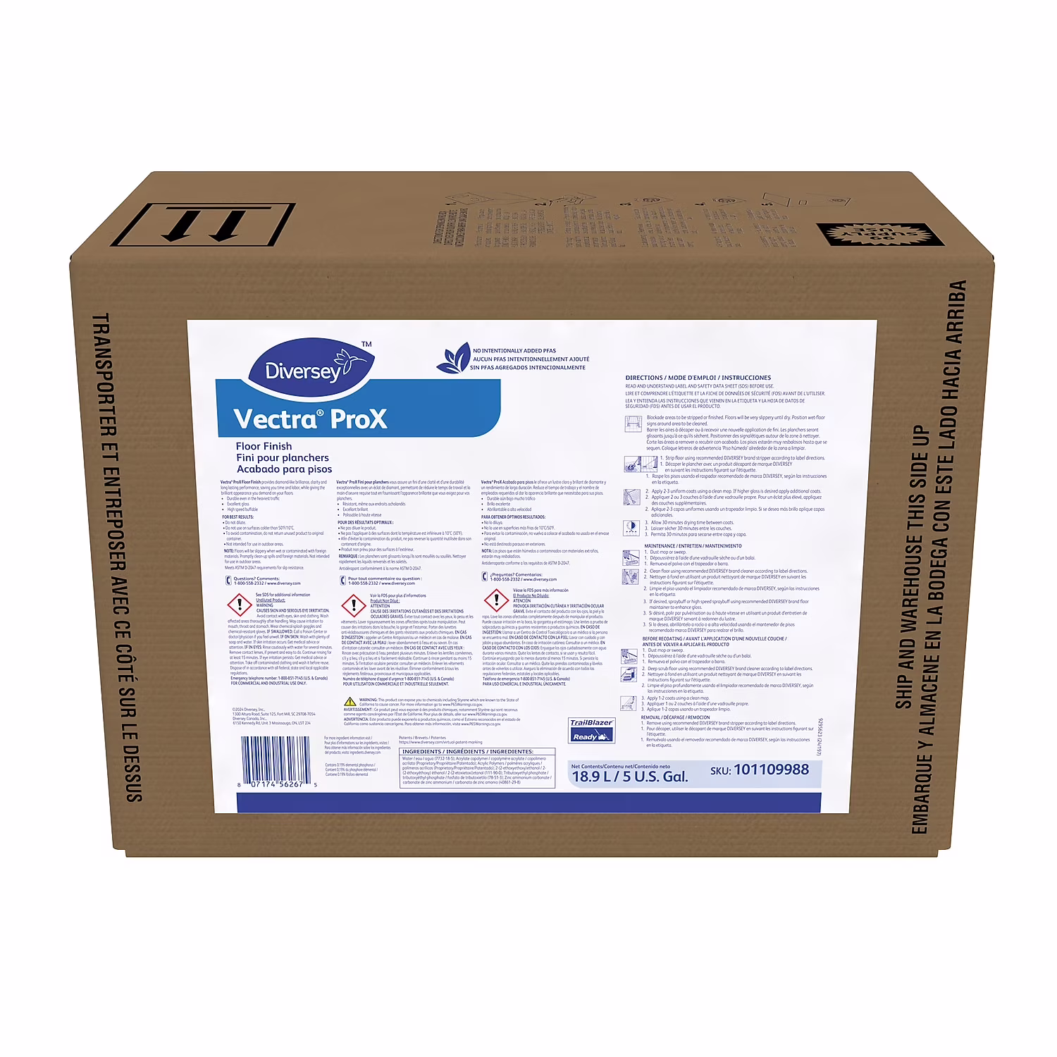 Vectra Finish Ammonia 5 Gal./18.9 L (5105047) 897277