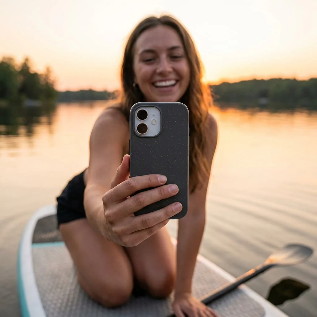 Black iPhone 16 Case