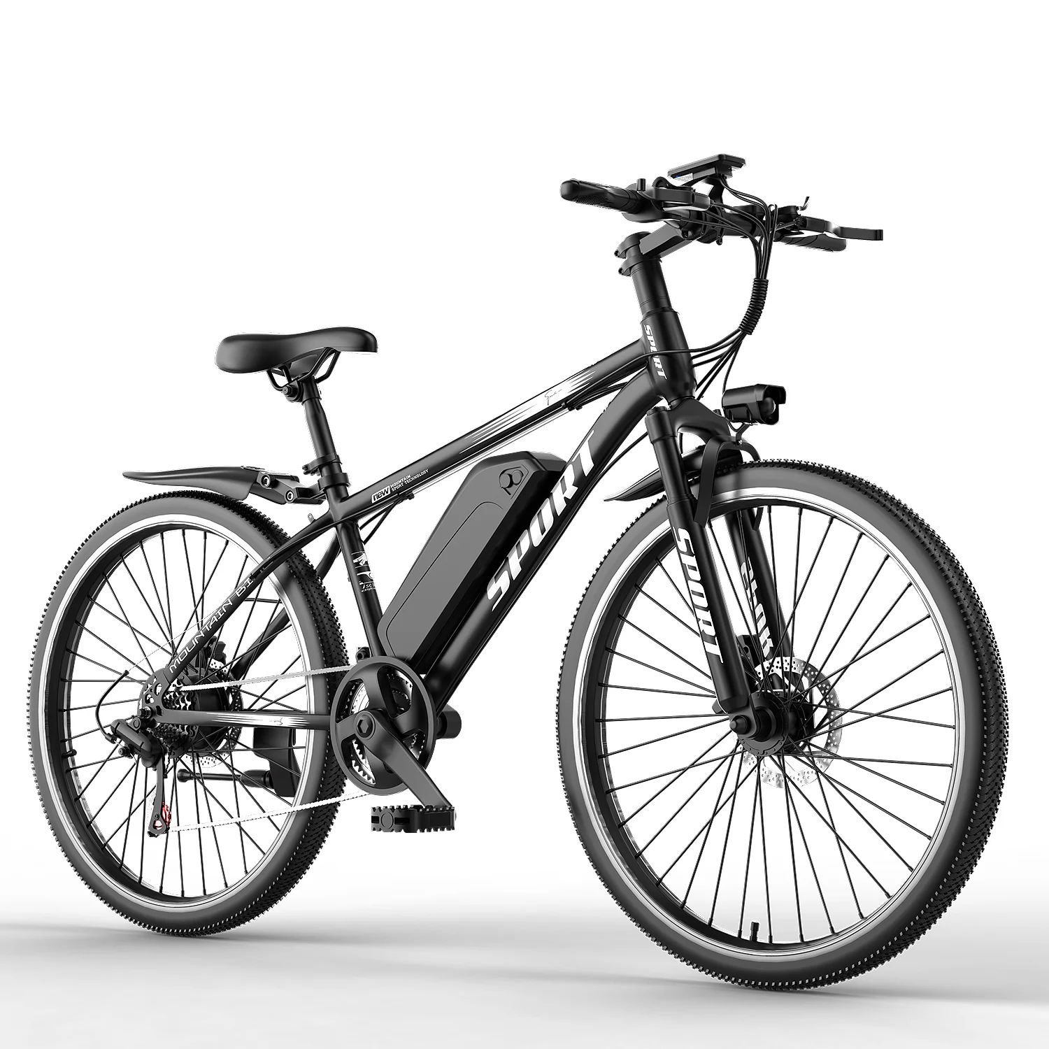 G28-1200W Peak 26" Electric Mountain Bike for Adults,48V Off-Road E-Dirt Bike (Removable Battery��45+ Mile Range,LCD Display,330 lbs Capacity,Pneumatic Tires-UL2849 Certified (Camp,Trail Rid) - Image 9