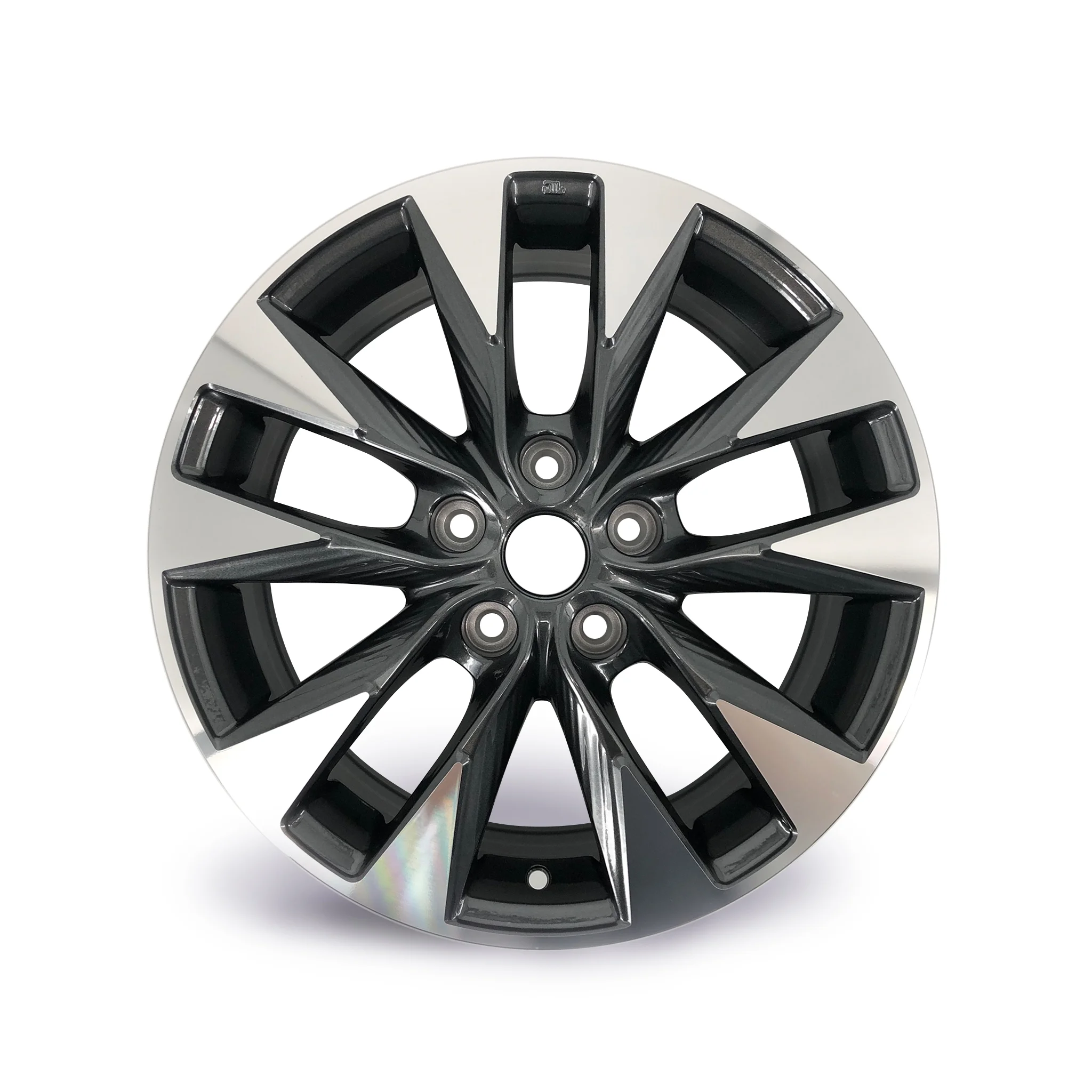 For Nissan Sentra OEM Design Wheel 17" 17x6.5 2016-2019 Machined Grey SET OF 4 Replacement Rim - Image 3
