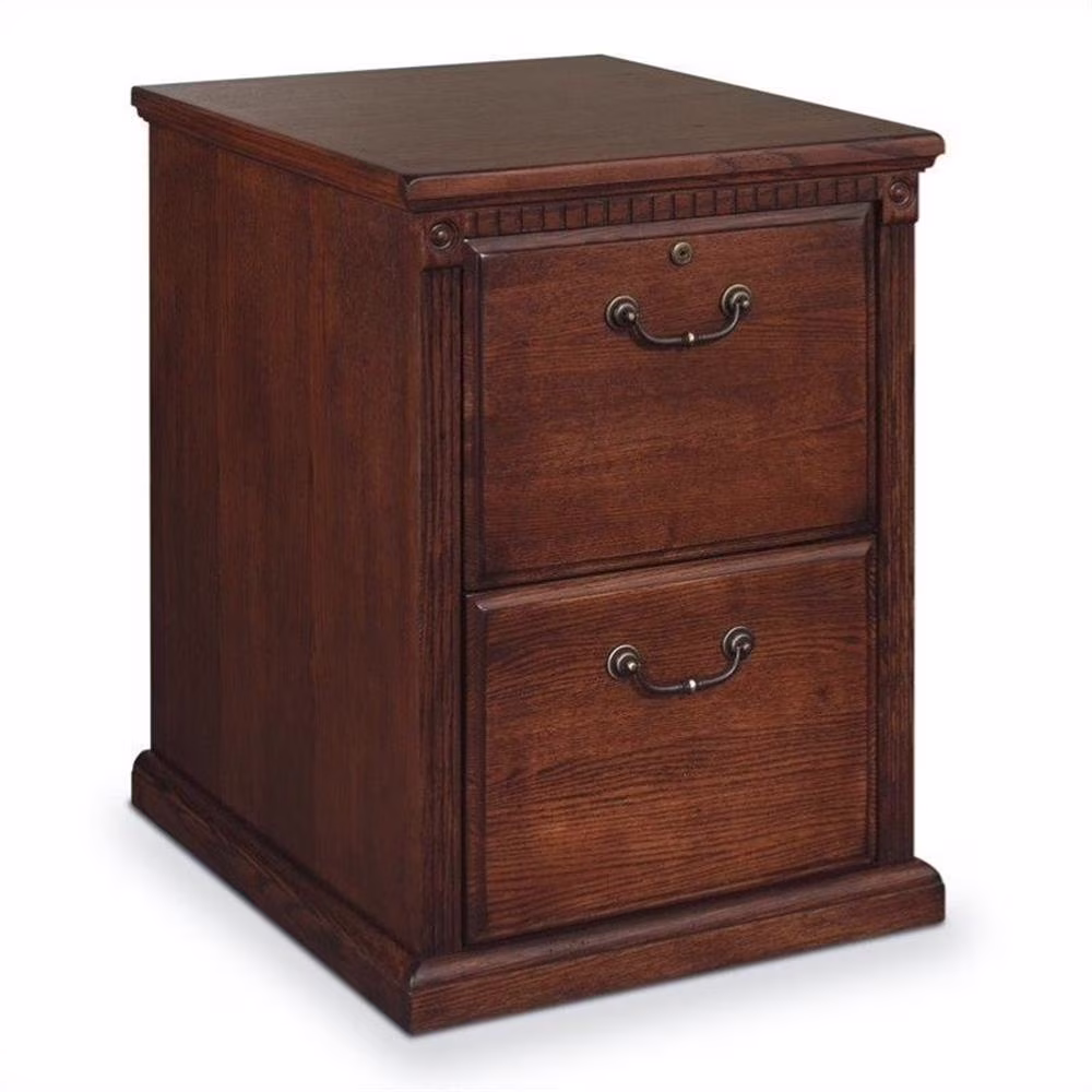 Huntington Transitional Oxford 2 Drawer Wood File Cabinet Oak(Oak)