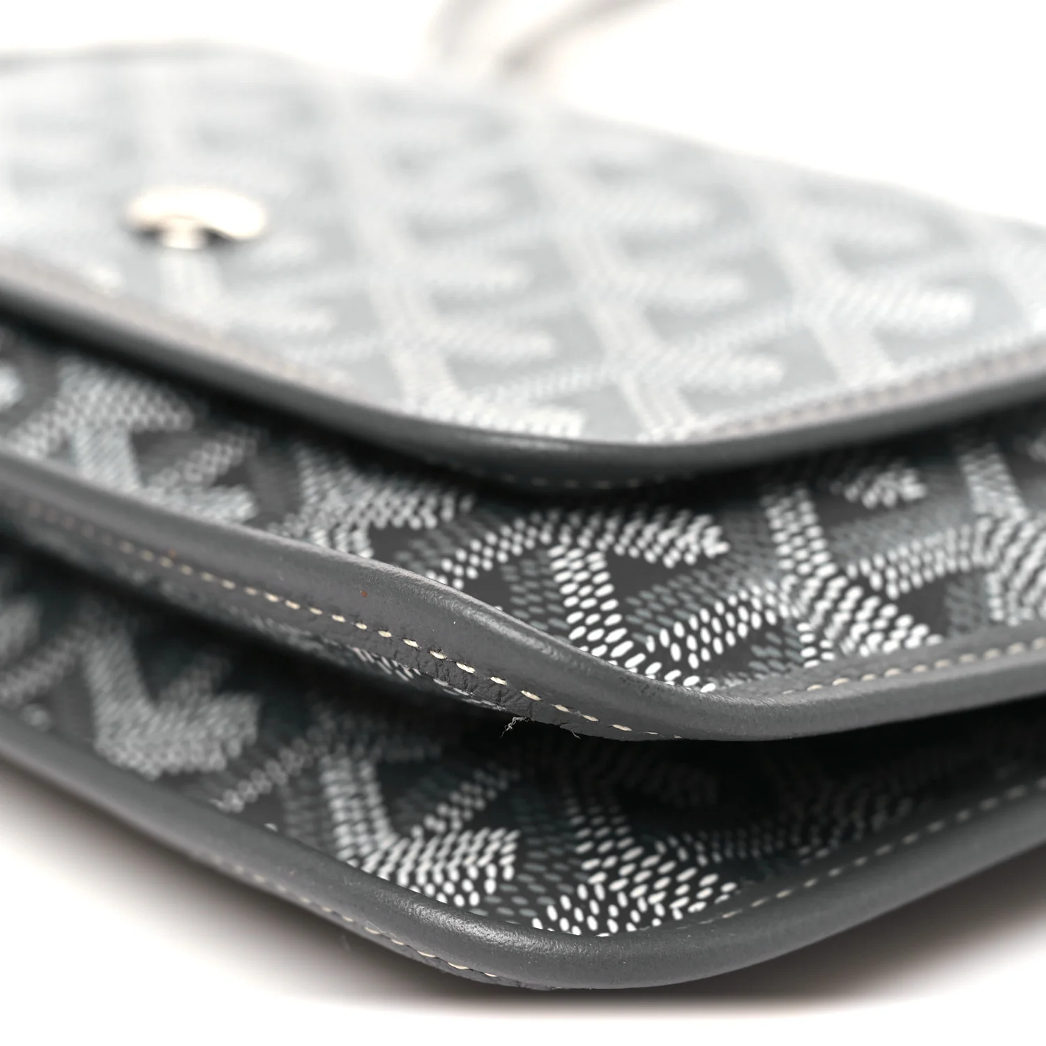 Goyardine Plumet Wallet Clutch Grey