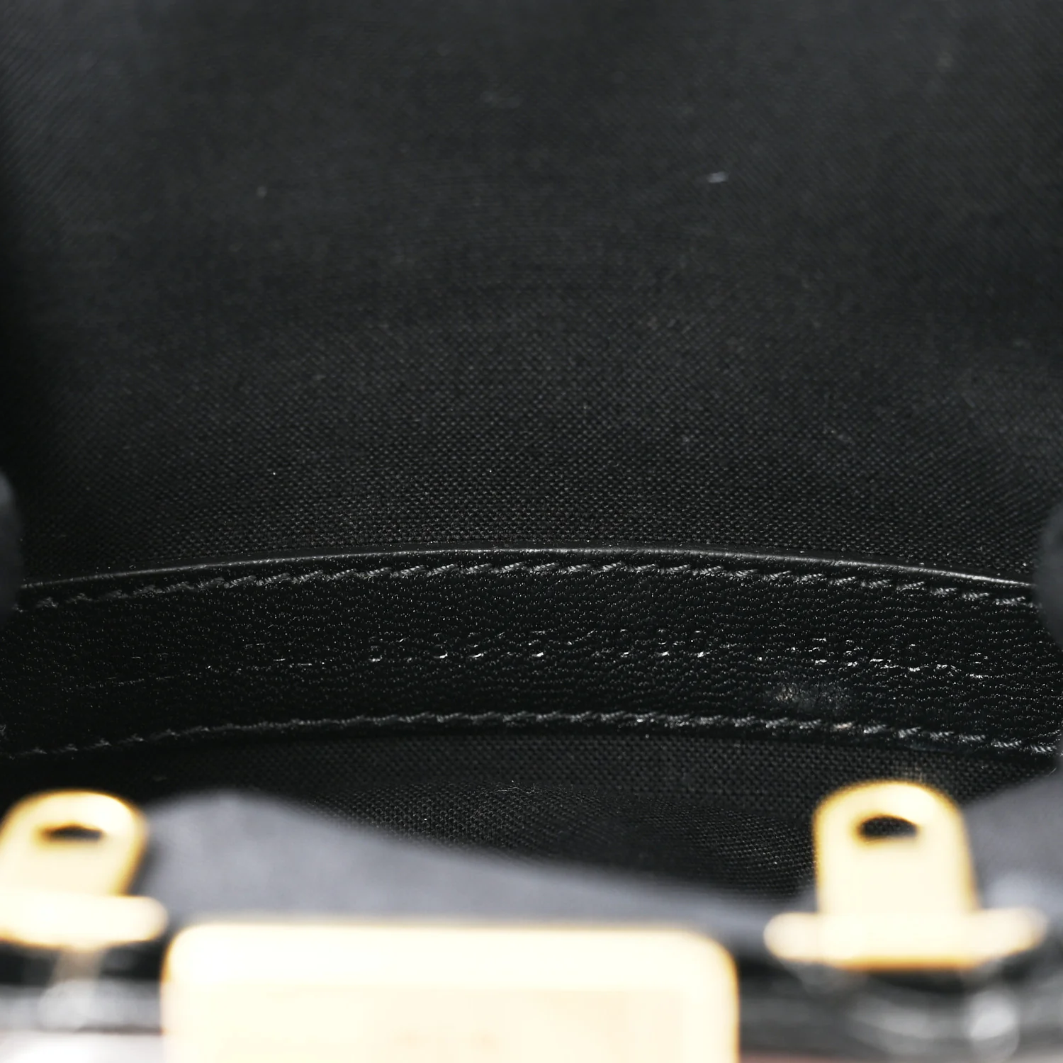 Shiny Supple Calfskin Logo Crocodile Embossed Cloud Coin Purse Black White