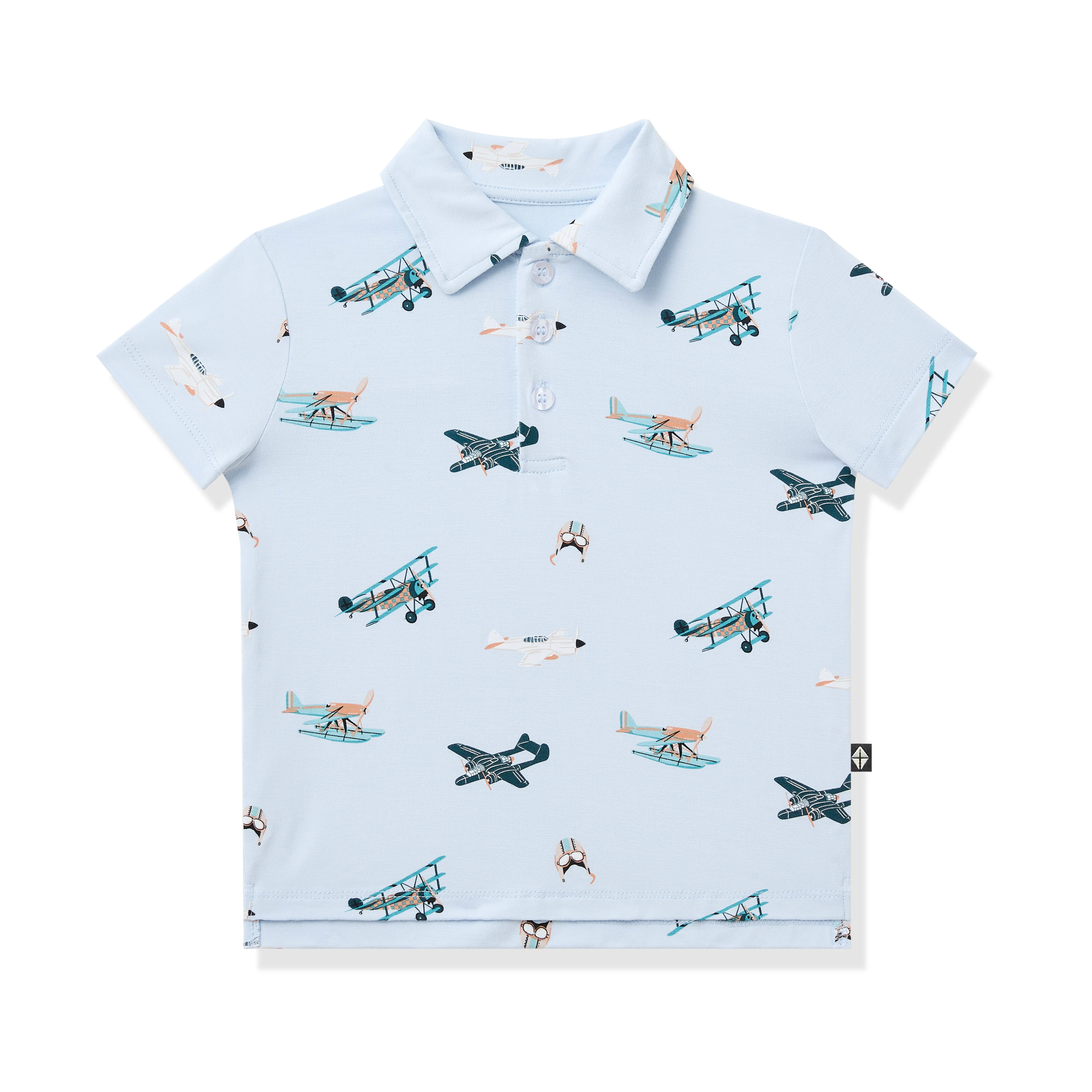 Toddler Short Sleeve Polo in Take Off