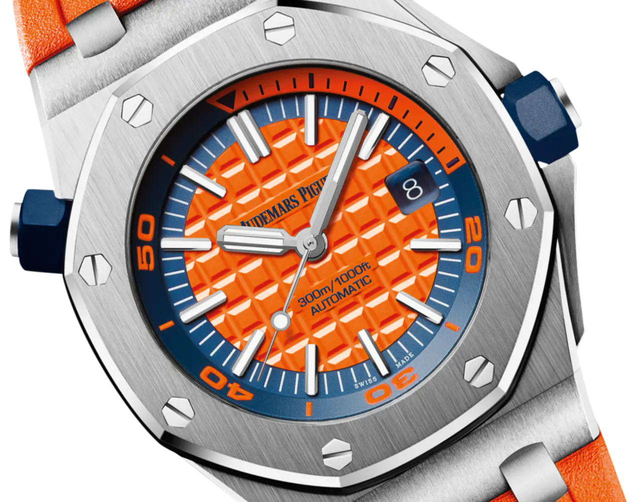 【Super Clone】Audemars Piguet Offshore Diver Orange Dial 42mm 15710ST.OO.A070CA.01