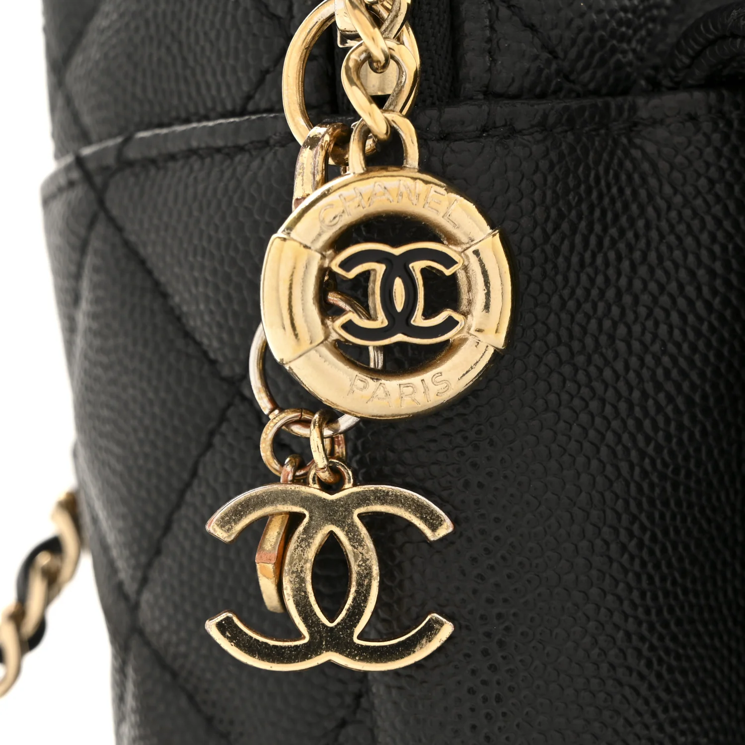 Caviar Quilted Small CC Day Backpack Black