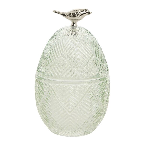 Esilia bonbonniere egg 15,5 cm lysegrønn
