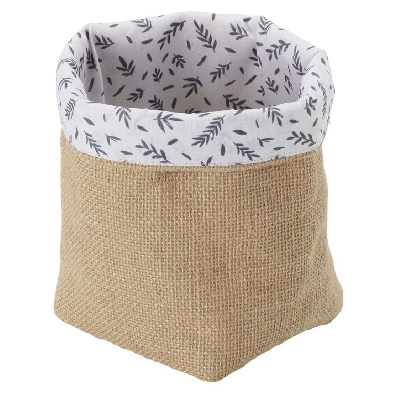 Panière en jute 12x12xH.16 cm