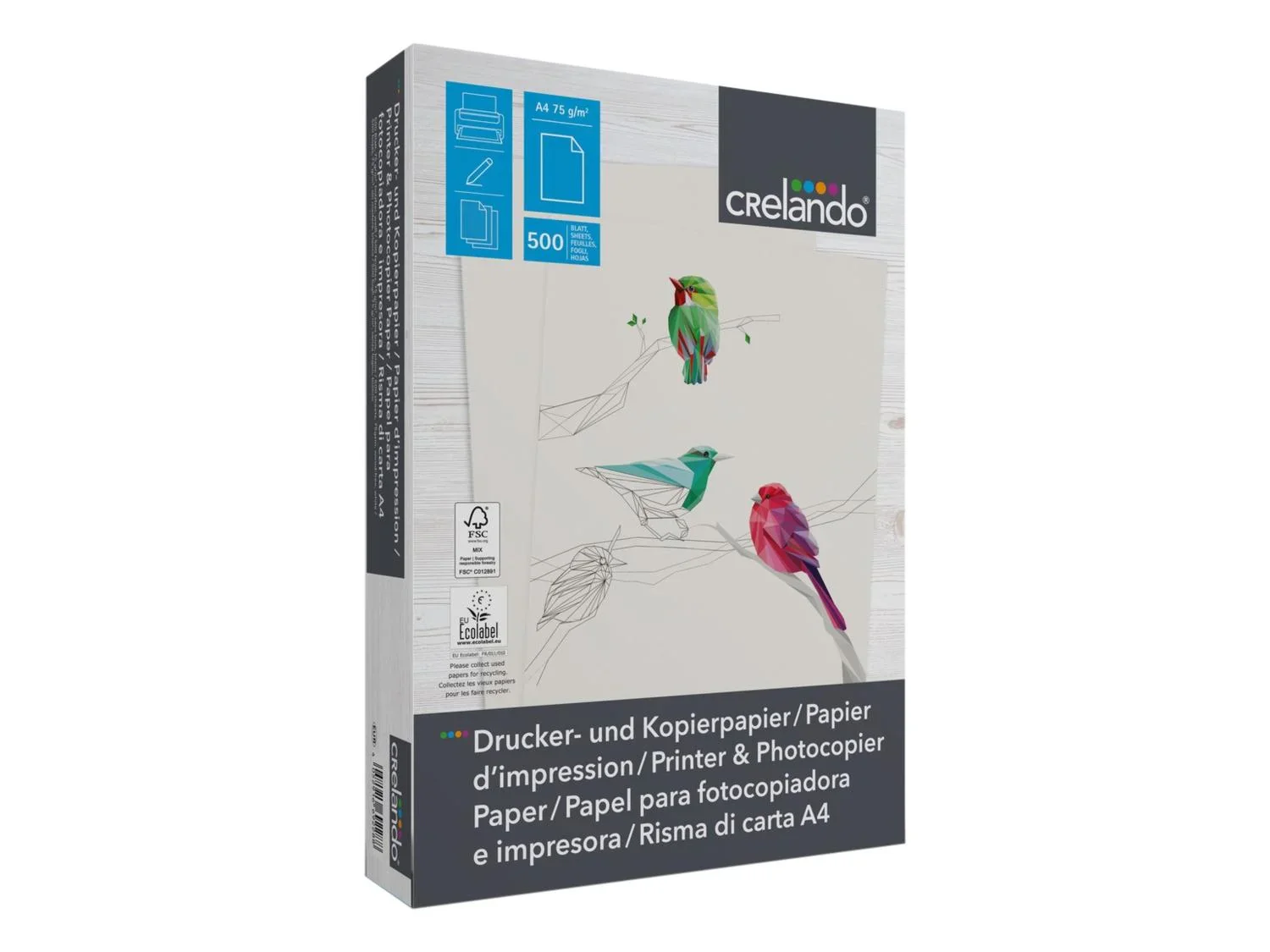crelando Papier d'impression A4, 2500 feuilles