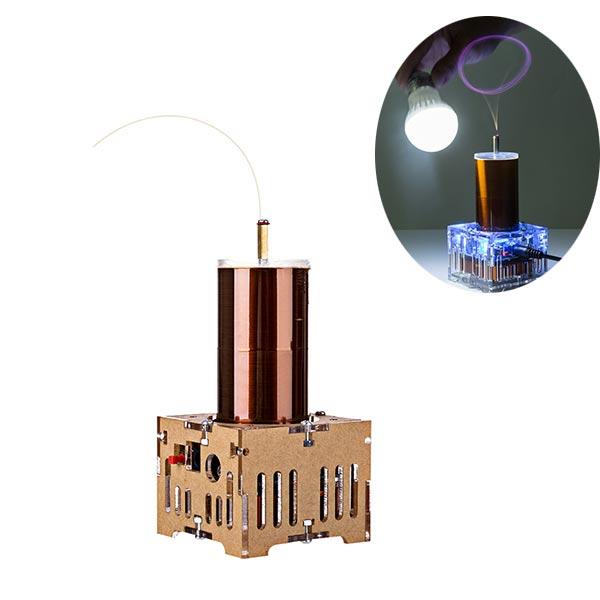 Mini Singing Tesla Coil Music Kit Wireless Transmission Experiment Desktop Toy - Enginediy