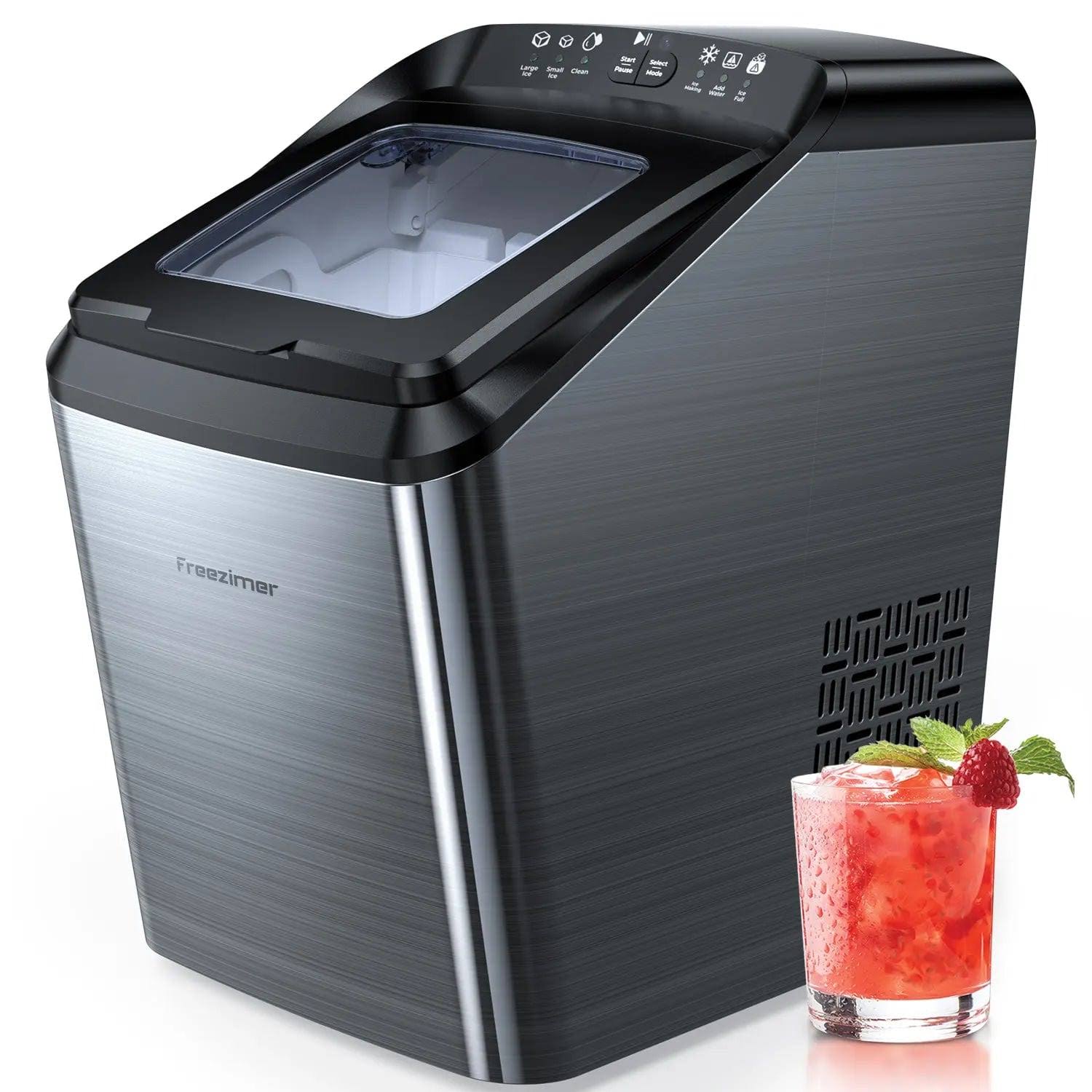 Freezimer IM2200-UL Portable Ice Maker Machine Countertop 2 Size Ice Cubes