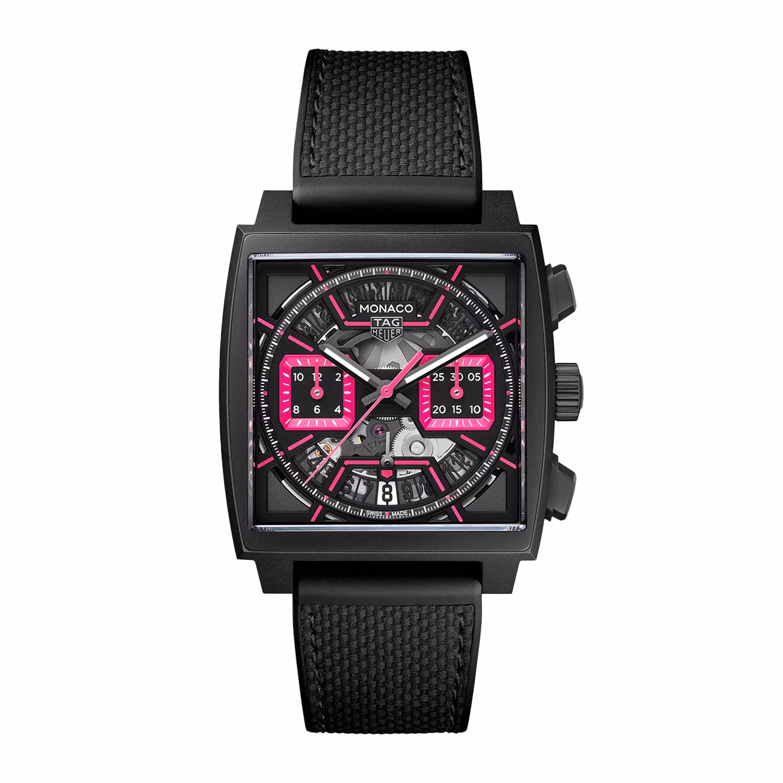 【Super Clone】TAG Heuer Monaco Chronograph Pink 39mm Mens Watch CBL218B.FT6236