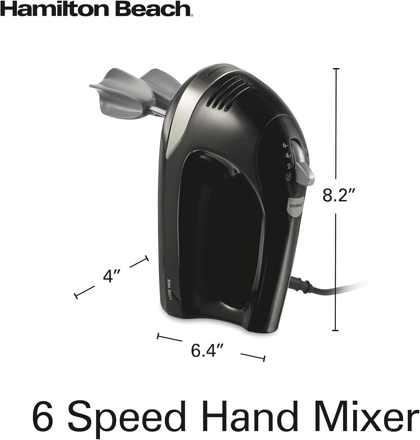 Hamilton Beach 6-Speed Electric Hand Mixer With Easy Clean Beaters