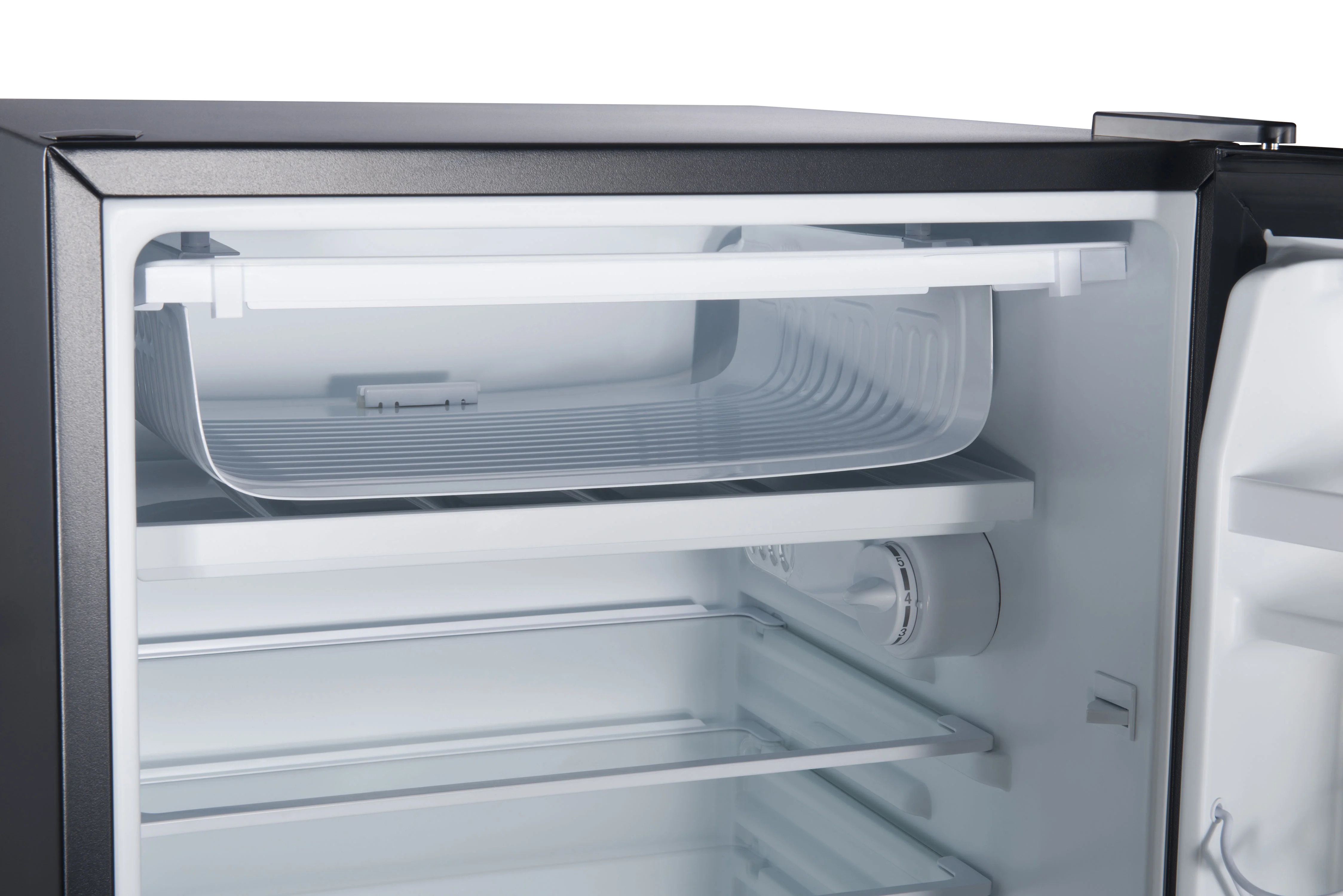 4.3 Cu ft Single Door Mini Fridge, Stainless Steel Look, New, Width 19.12"(Stainless) - Image 6