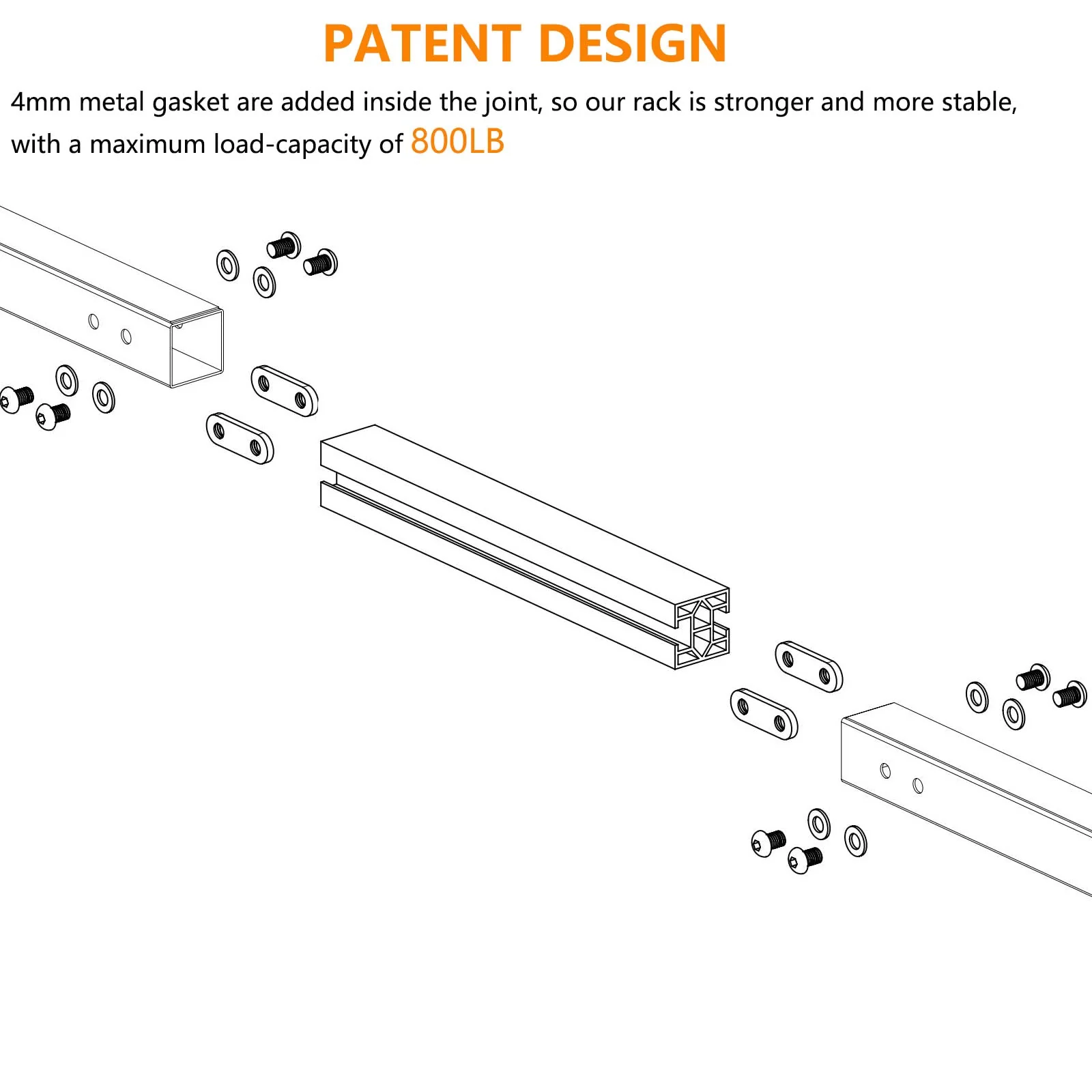 Universal Adjustable Matte Coating Van Ladder