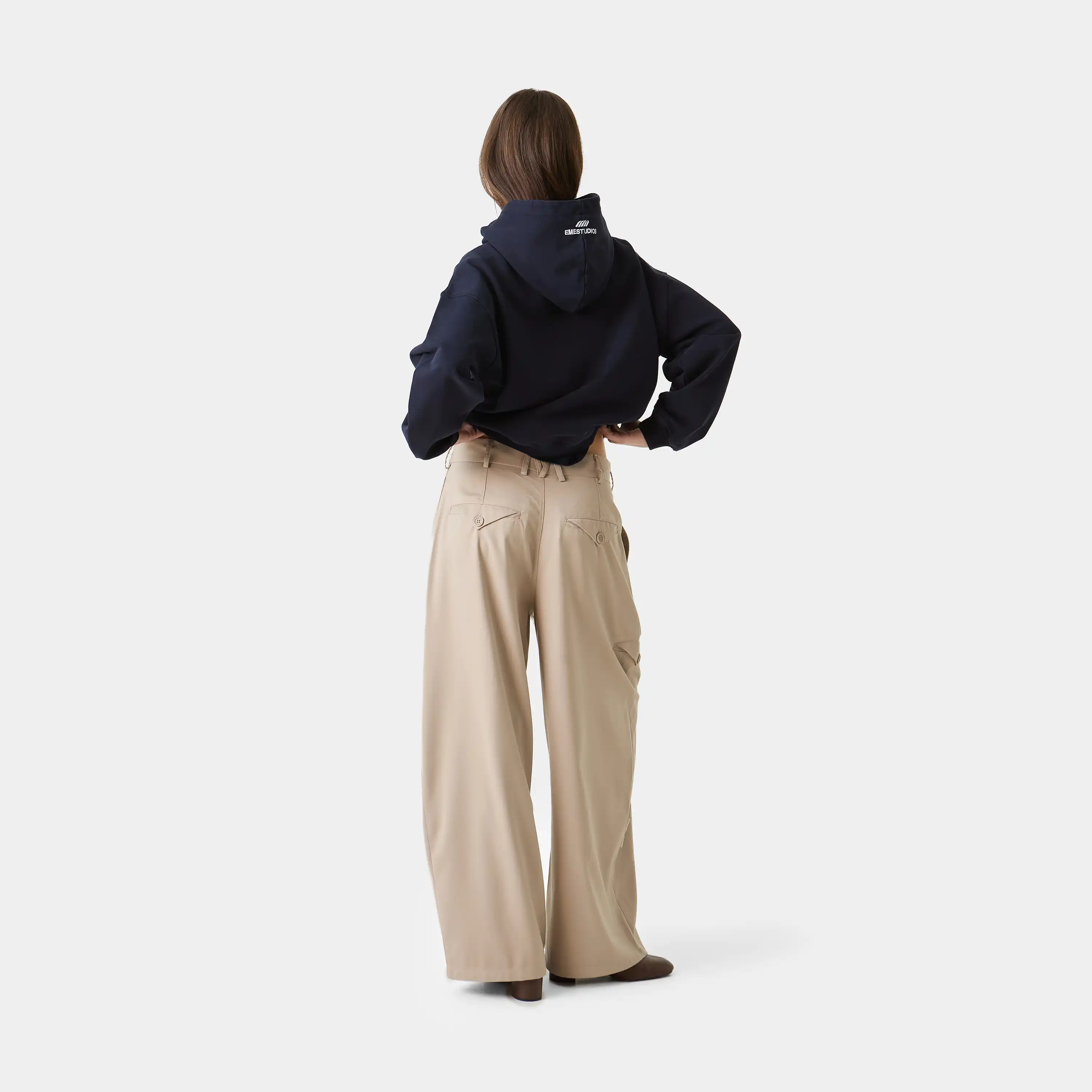 Inteal Navy Oversized Hoodie