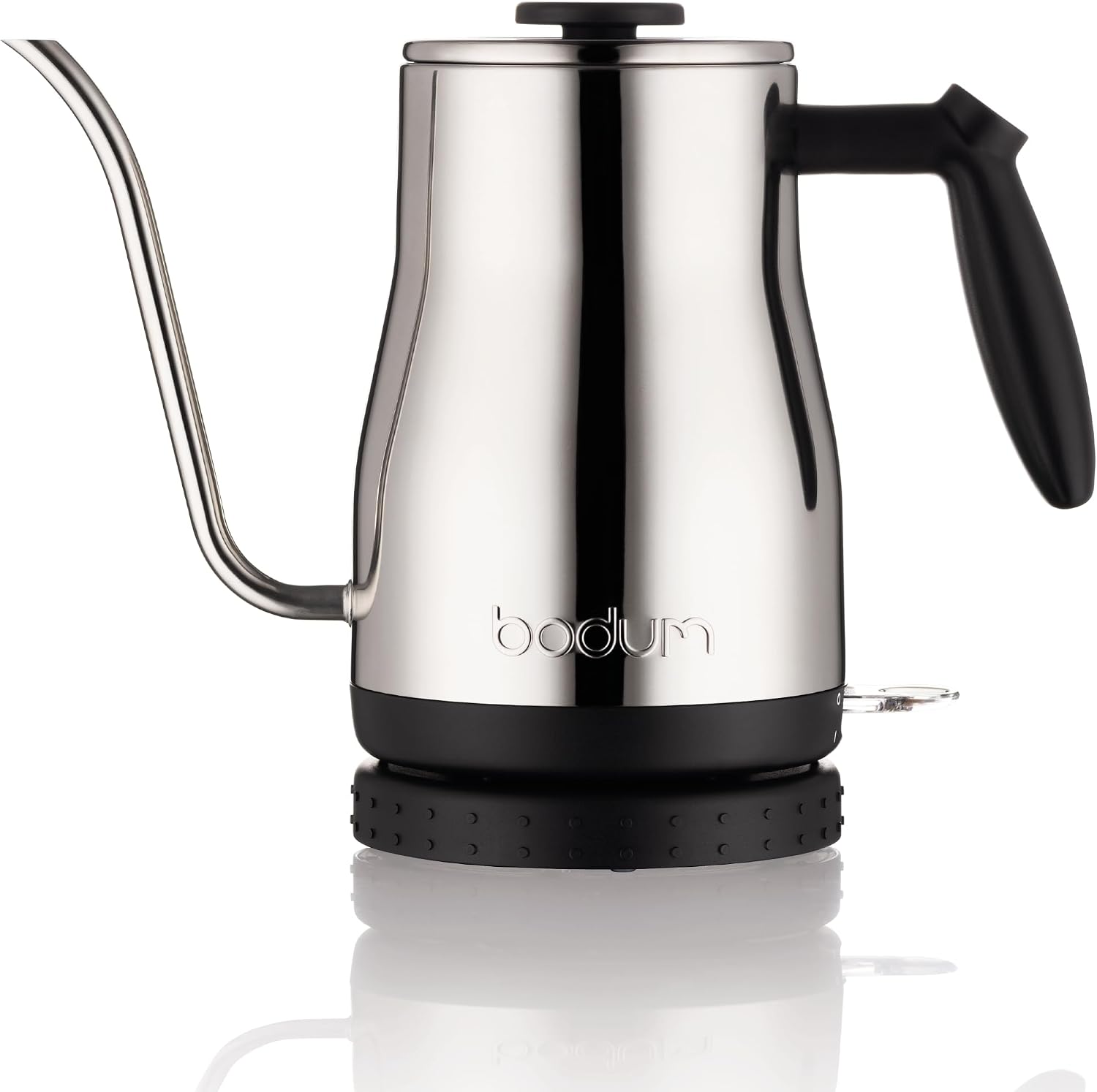 Bodum 34oz Bistro Gooseneck Electric Water Kettle, Pour Over Coffee & Tea, Stainless Steel, Matte Black